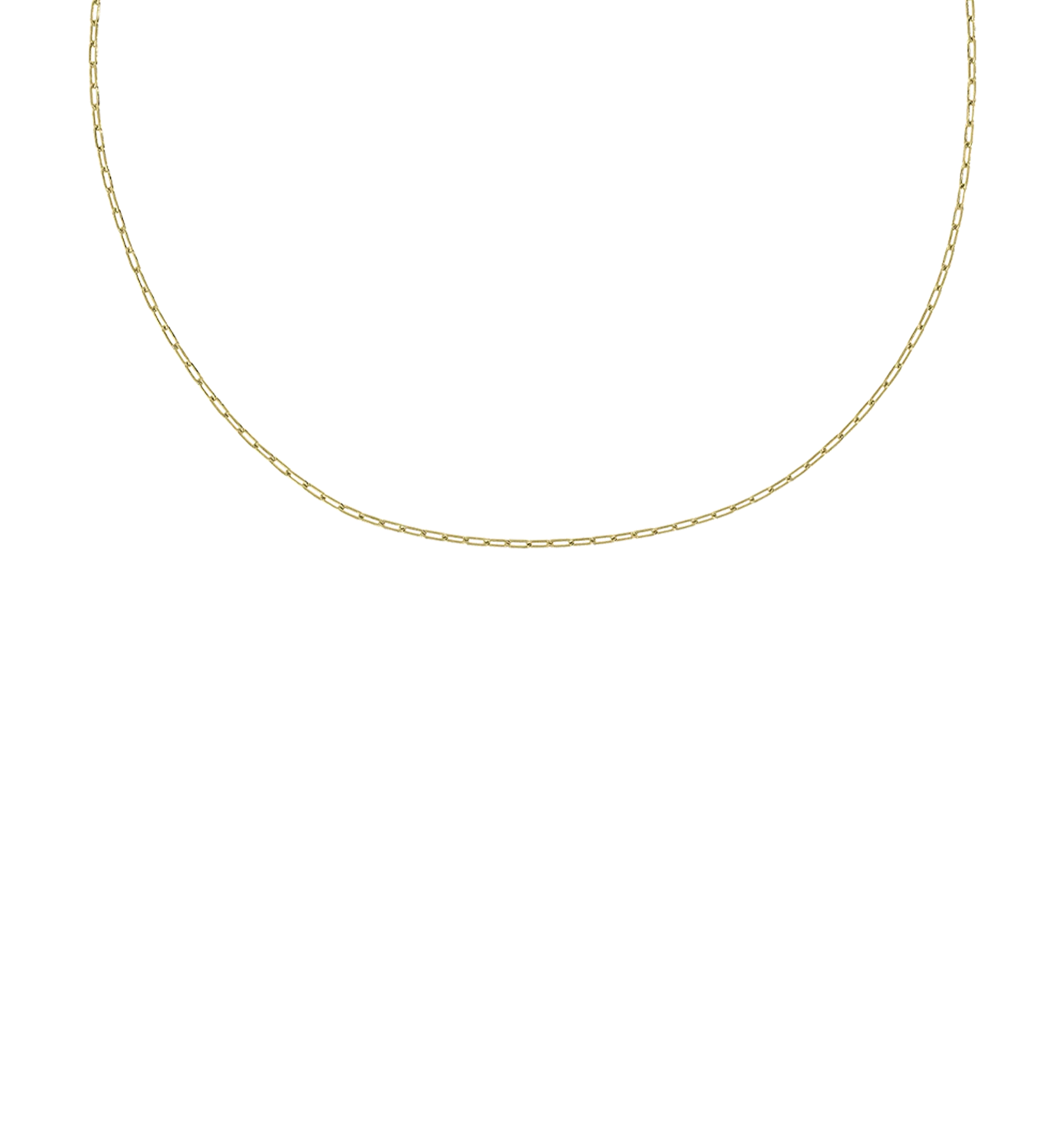 Link Plain Necklace 9K