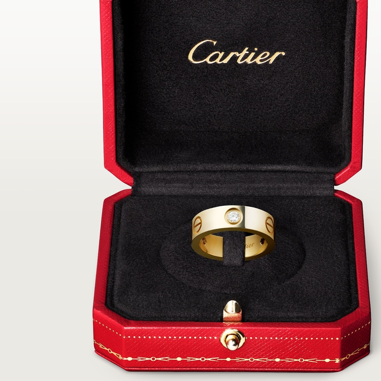 Replicate LOVE ring, classic model, 3 diamonds(1:1 replica) - Original Replica Club