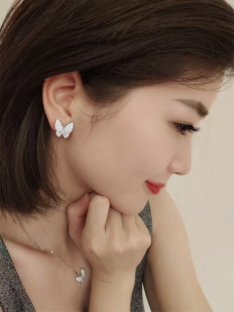 VCA Two Butterfly Earrings - Original Replica Club