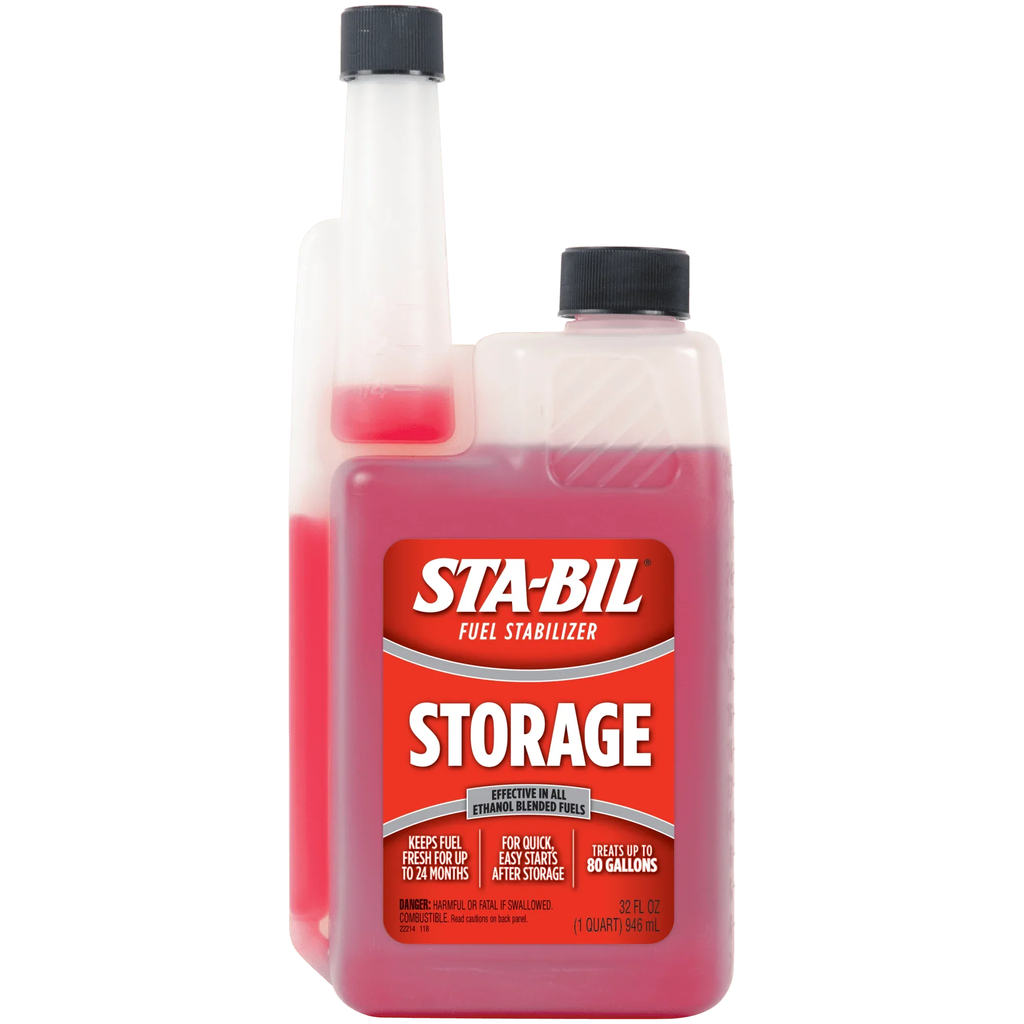 STA-BIL Storage Fuel Stabilizer Gasoline Treatment 32 Fl. Oz. - Treats 80 Gallons