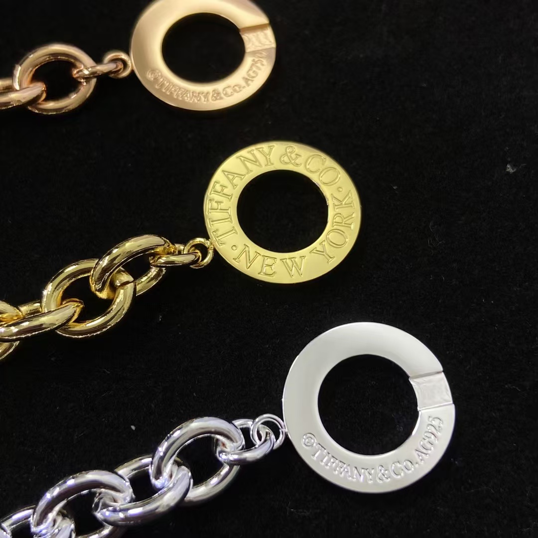 Tiffany Heart Charm OT Clasp Bracelet - Original Replica Club