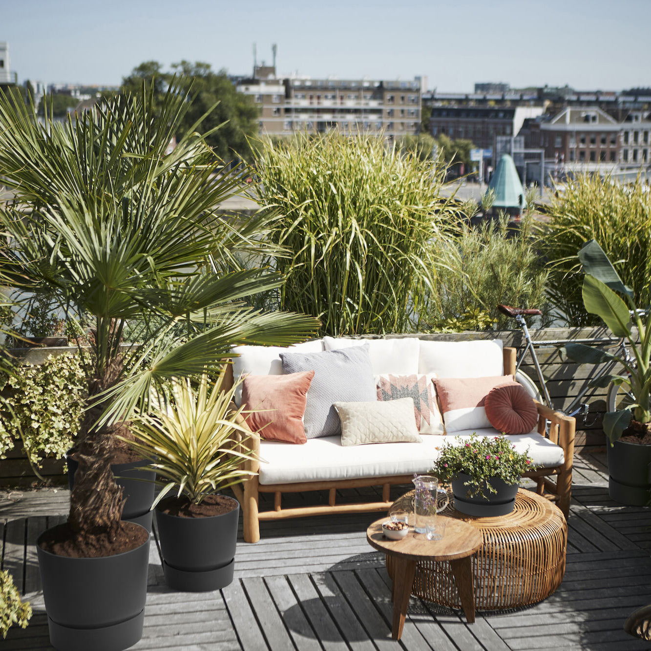 elho Greenville Bloempot 47 cm - 100% gerecycled kunststof