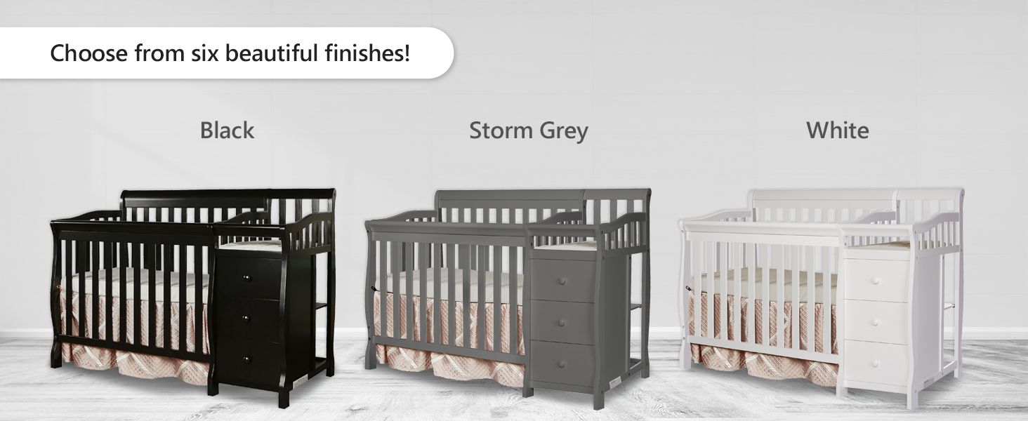 black crib, grey crib, gray crib, white crib, mini crib, jayden crib, dream on me crib, jayden crib