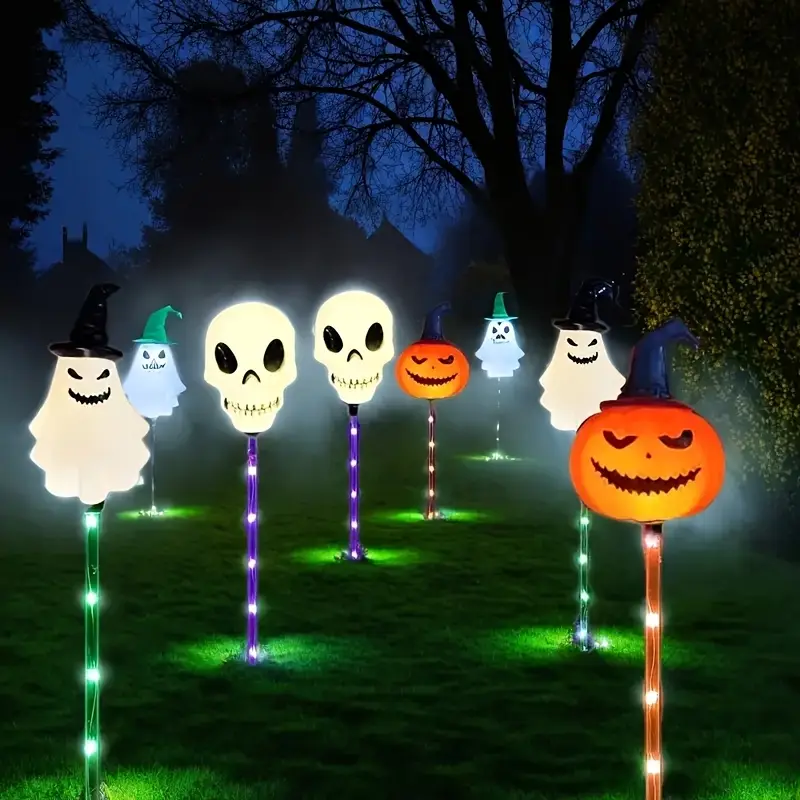 HauntLites™ - Set of 6 Solar Light Stakes - Image 3 HauntLites™ - Set of 6 Solar Light Stakes - Image 3