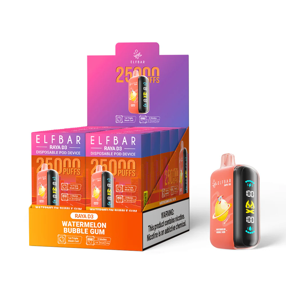 ELFBAR RAYA D3 cigarette électronique jetable (toutes les saveurs)