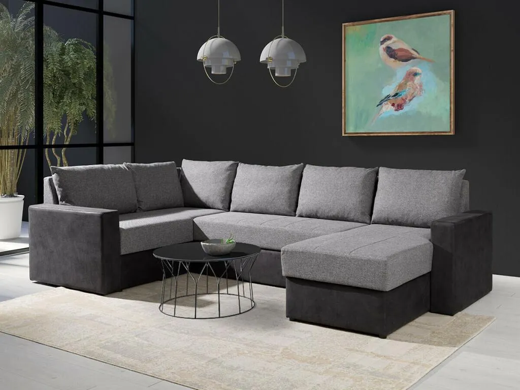 Sofá rinconero Prietocasa 144 Función de descanso Caja de ropa de cama 300x188x89cm