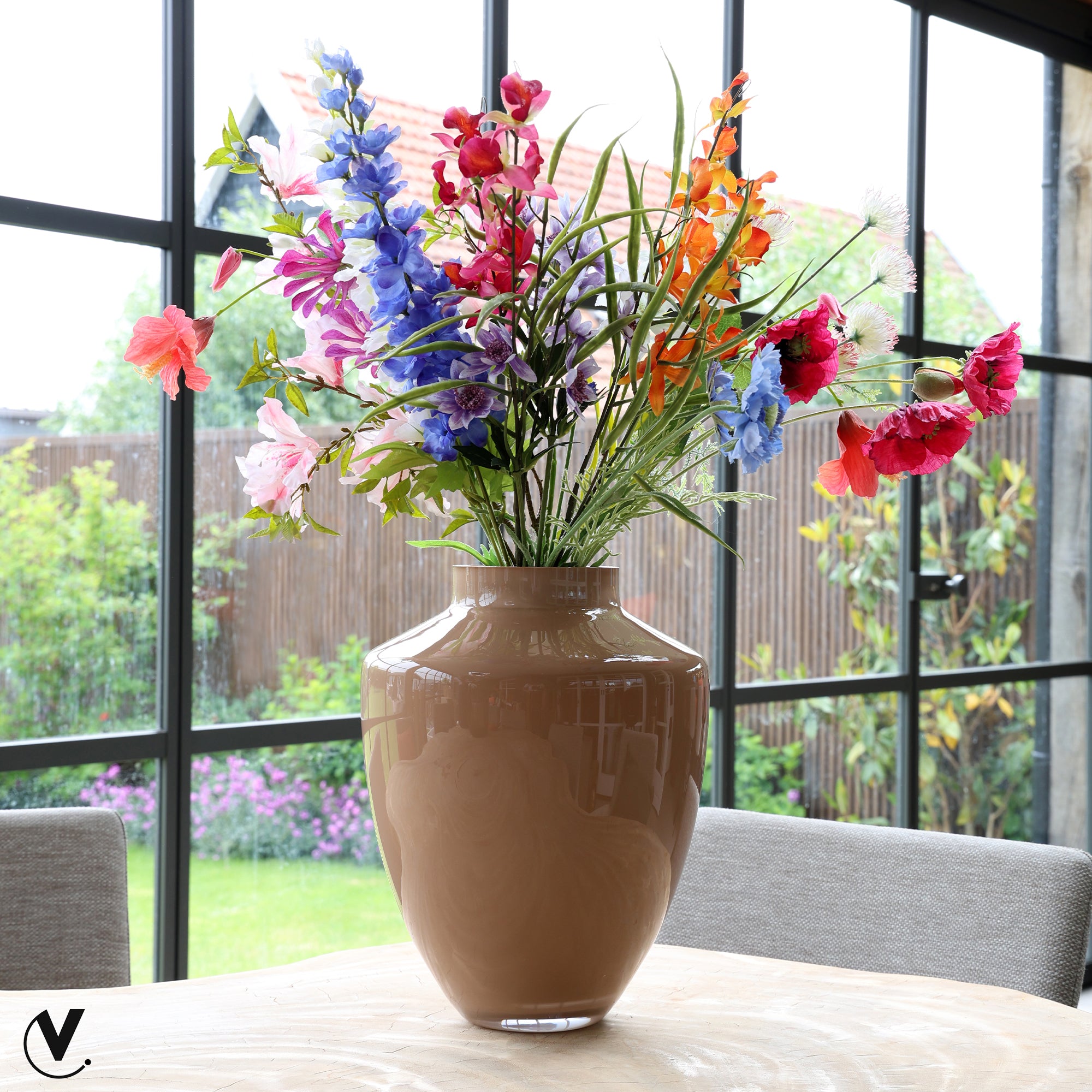 Vase The World - Vaas Tugela M sand Ø28 x H36 cm