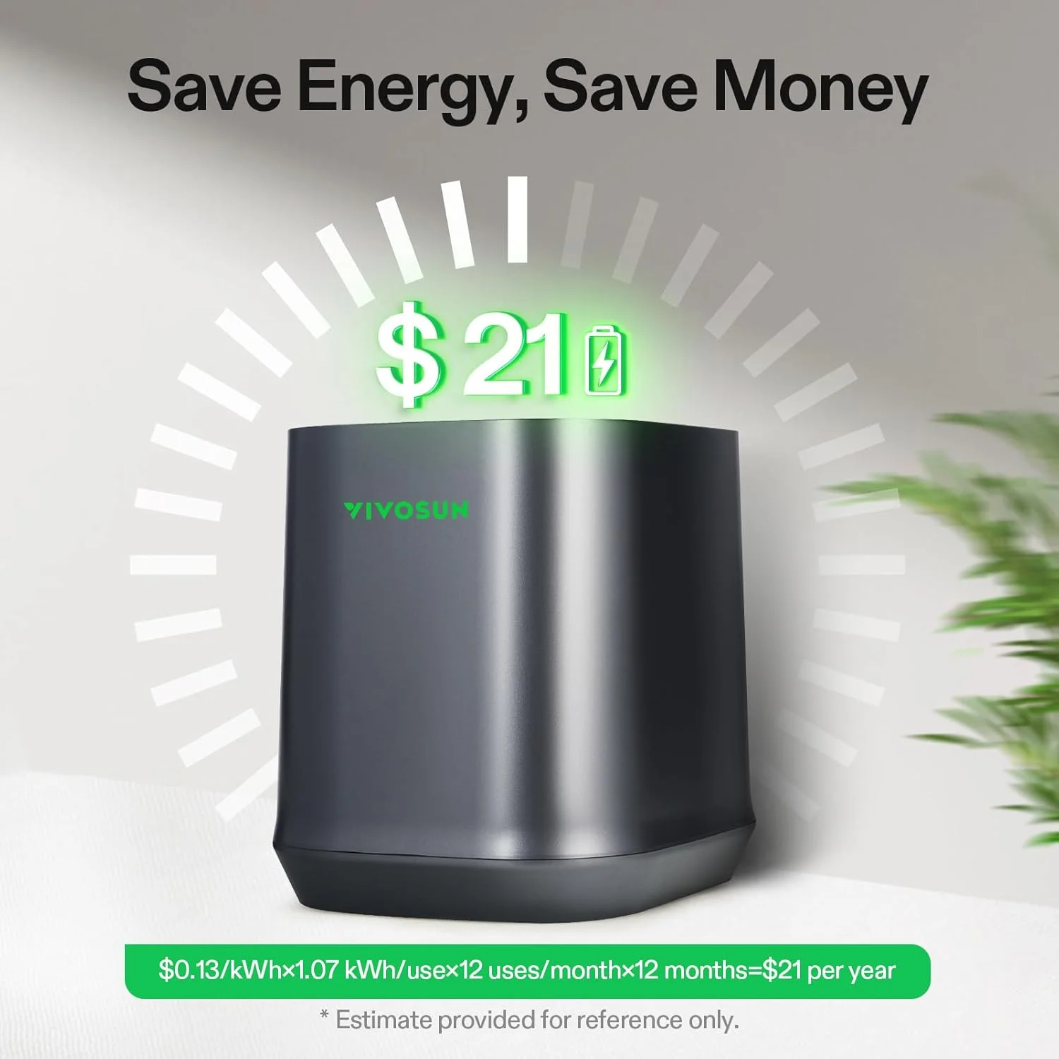 VIVOSUN 4L Electric Composter for Kitchen Indoor, Smart Compost Machine for Countertop, Odorless/Auto-Cleaning/3 Modes/Intelligent LED Display, Mill Composter Kitchen Bin Food Recycler, Black - Image 2