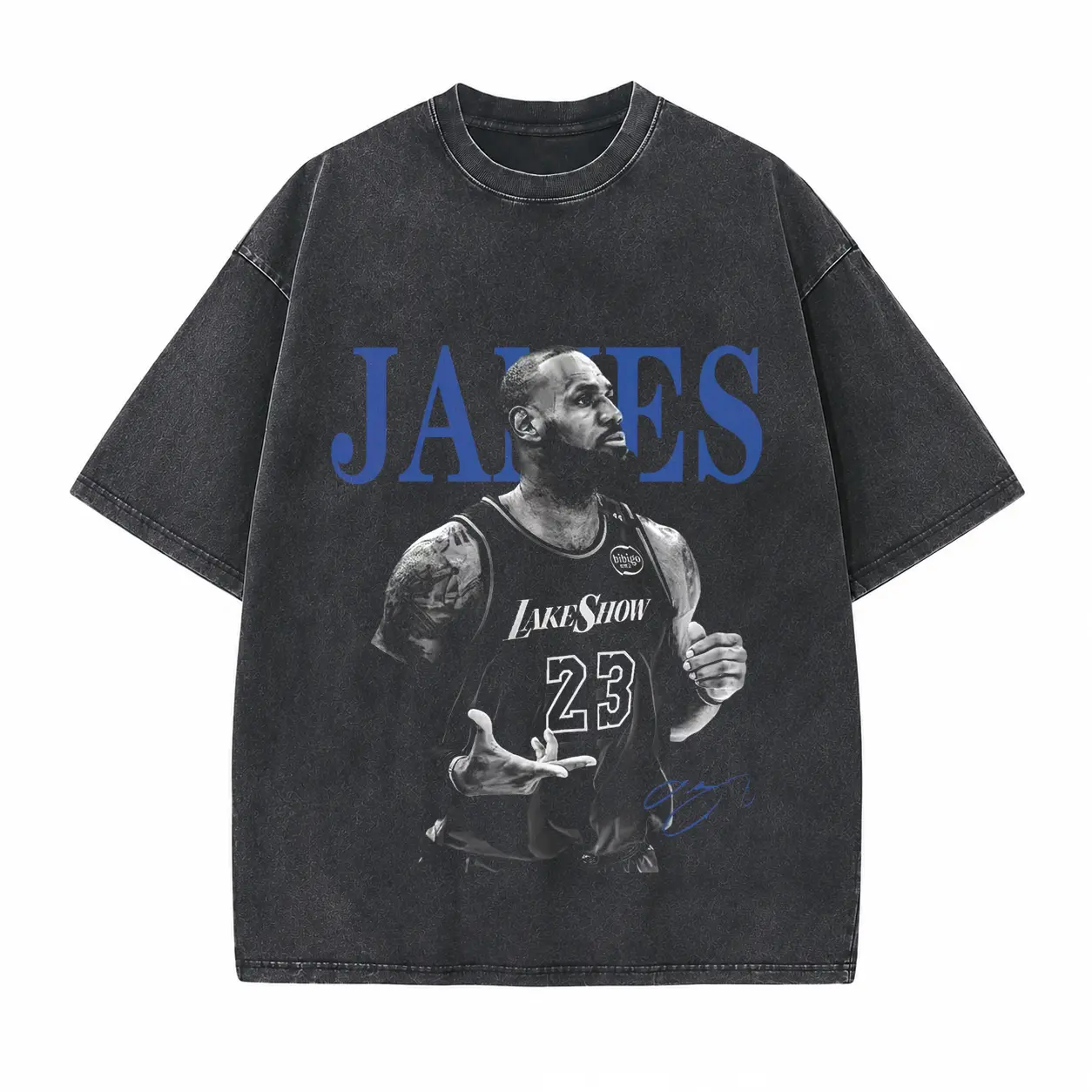 Basketball King Printed Unisex Washed T-Shirt