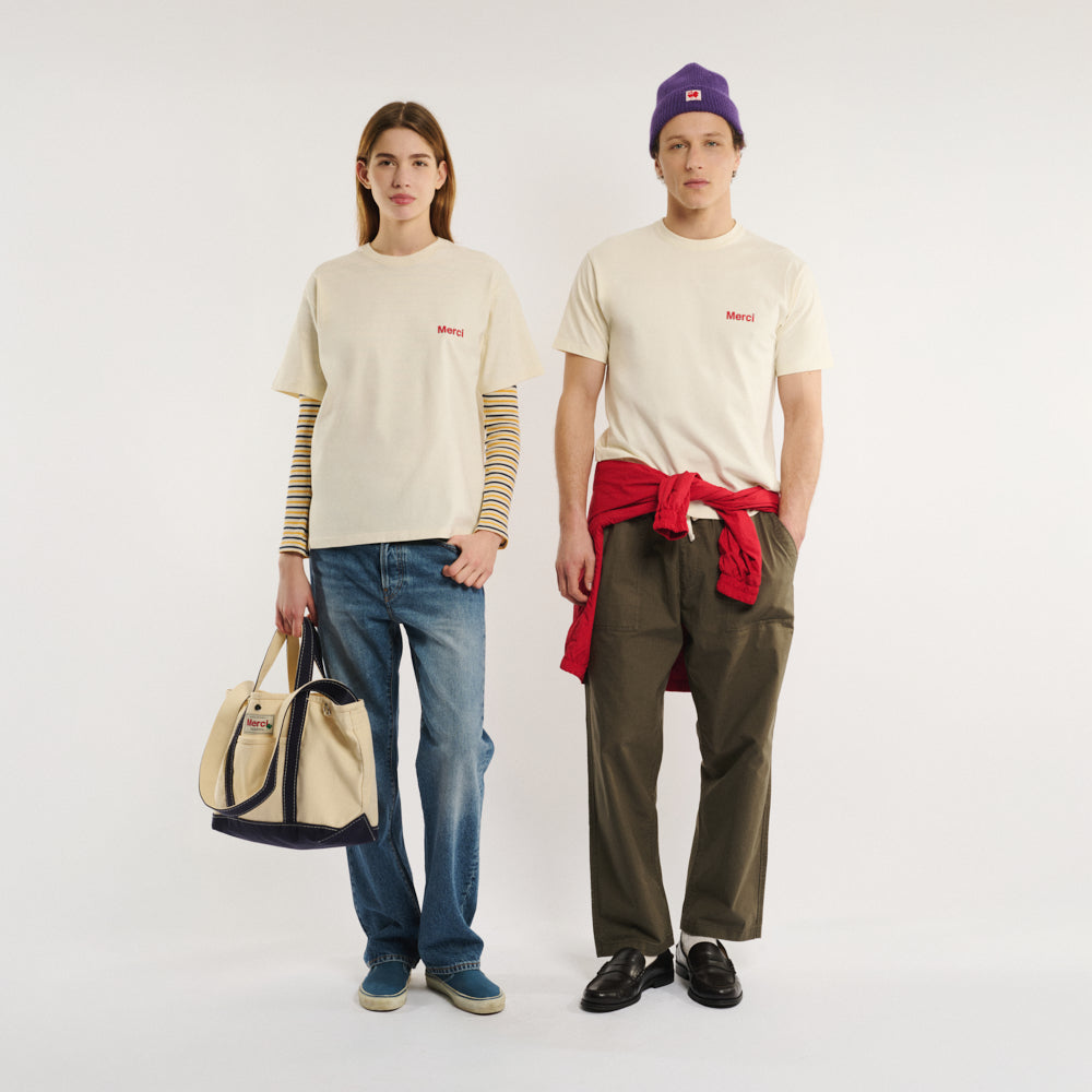 Merci - T-shirt Aurelien - Off White