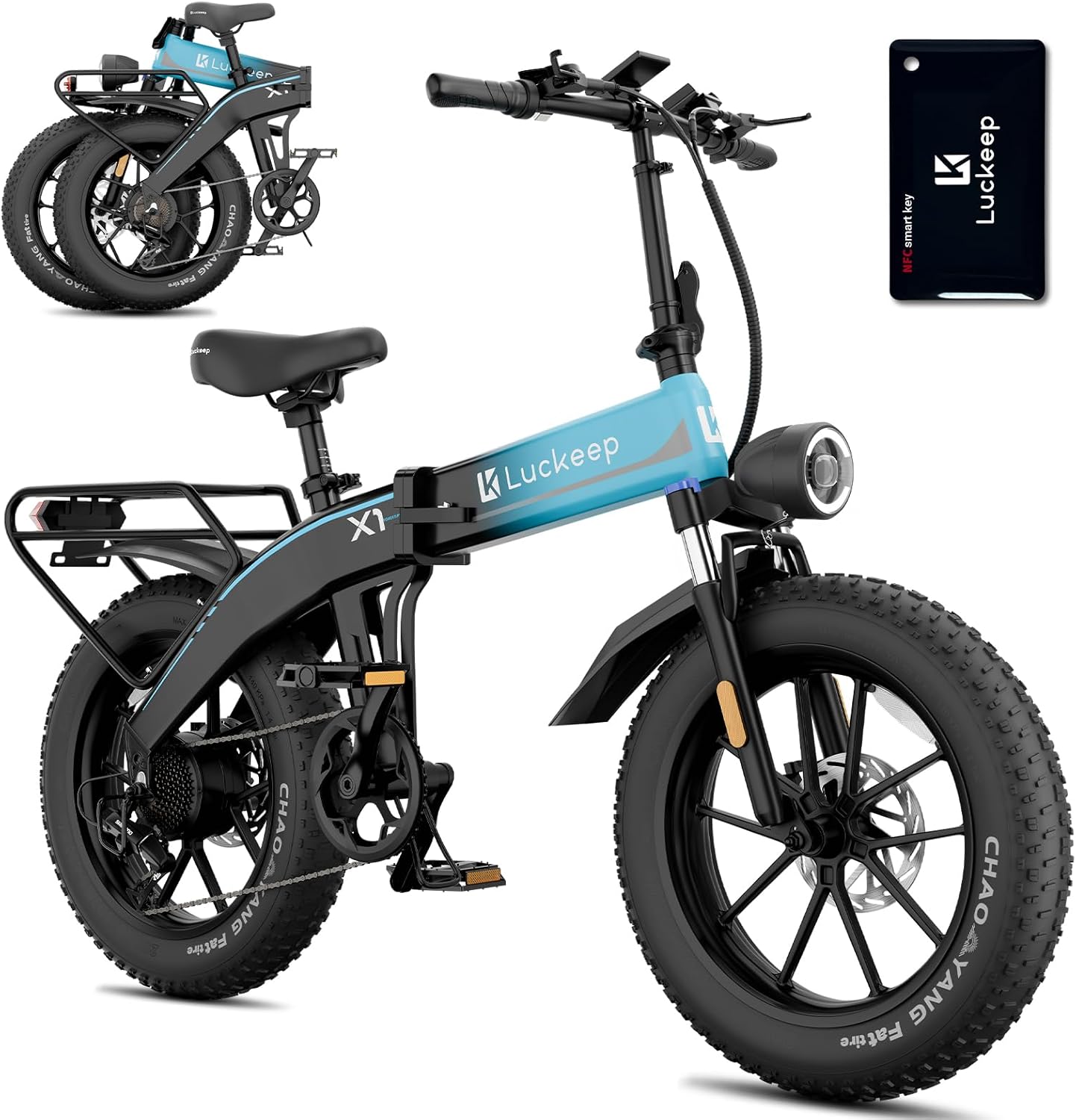 WAYFAIR Folding Electric Bike For Adults 1500W Peak Motor, 28MPH 60 Miles,720WH Battery 20 X 4.0 Fat Tire Foldable Ebike Commute With NFC/Anti-Theft/Hydraulic Brakes,UL Certified Electric Bicycle