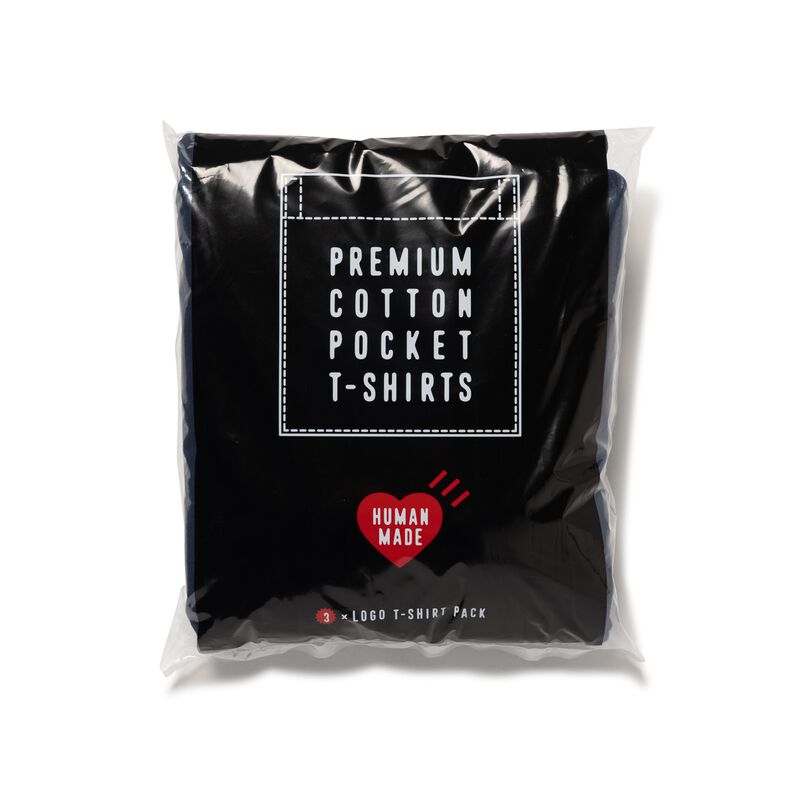 HUMAN MADE 3-PACK POCKET T-SHIRT SET