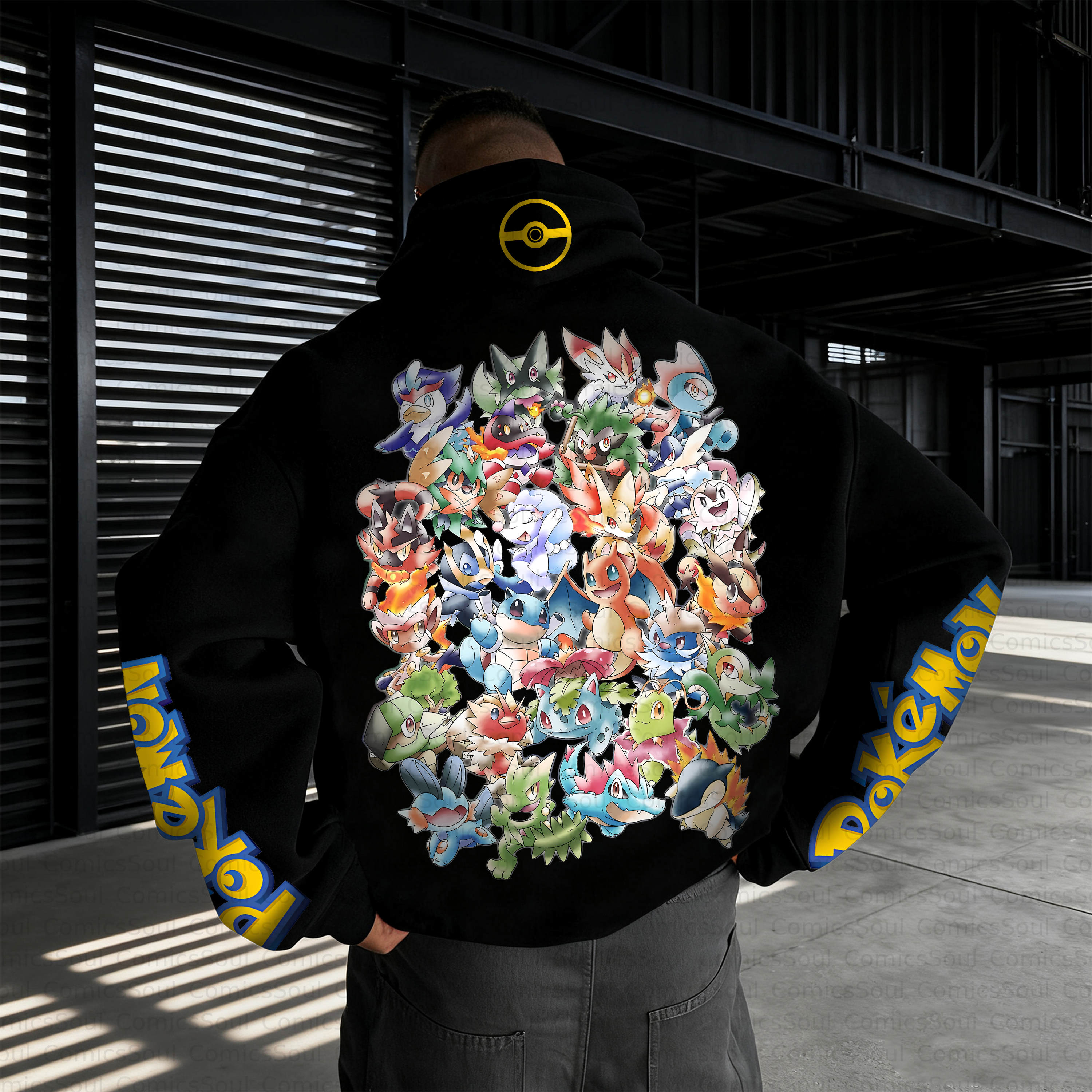 Unisex Anime Inspired Vintage Plush Hoodie