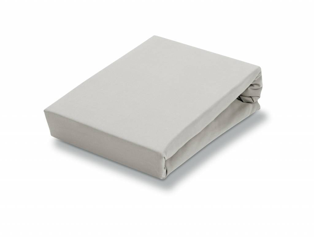 Jersey Supreme Splittopper Hoeslaken Silver Grey   180-200 x 200-220 c