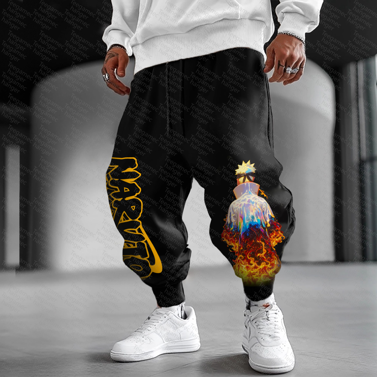 Unisex   Casual Anime Streetwear Pants