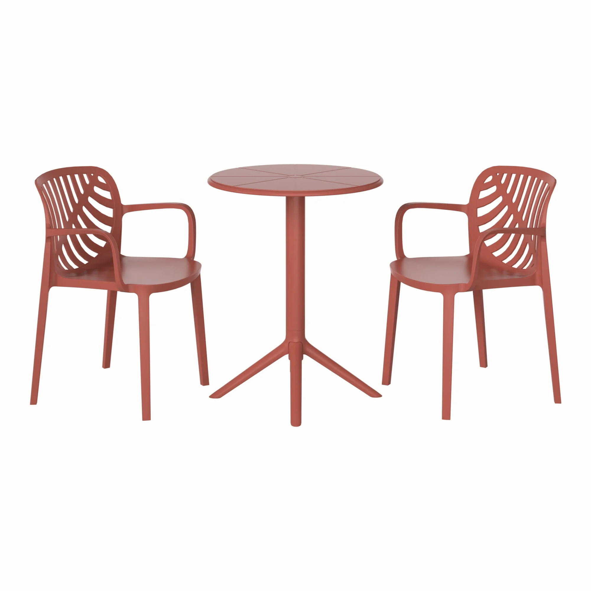WestinTrends Playa 3-Piece Outdoor Resin Patio Bistro Table Set with Stackable Patio Dining Side Chairs For 2, Black - Image 54
