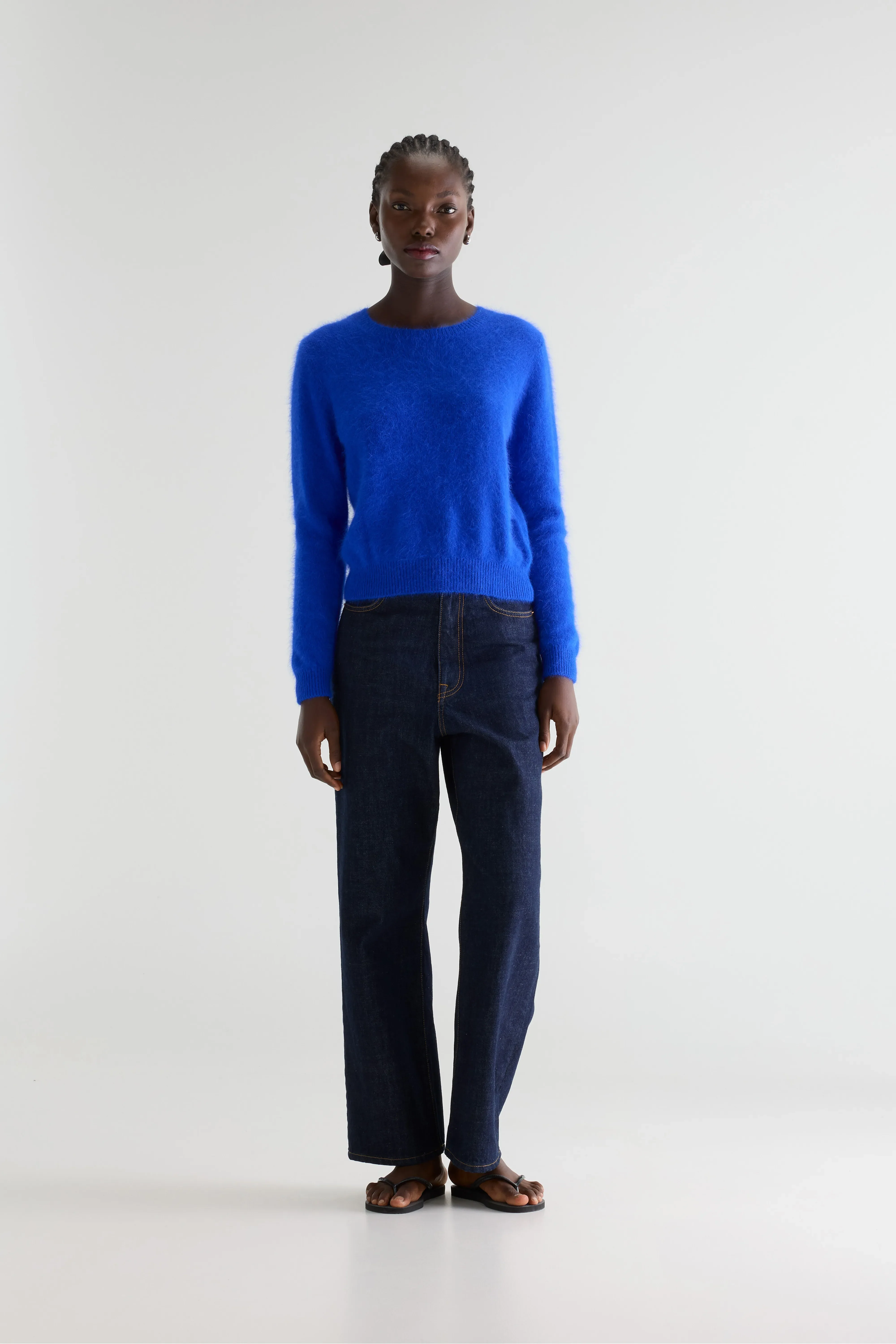 Bellerose Datti angora-blend lazuli blue sweater (252 / W / LAZULI)