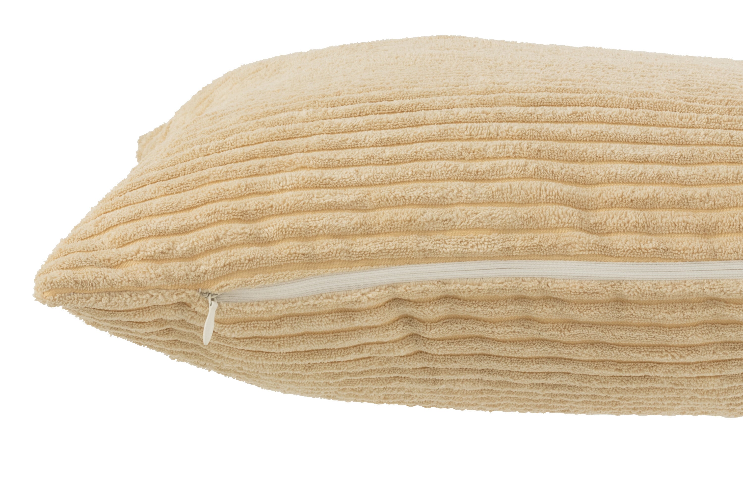 J-Line kussen Streep - textiel - beige