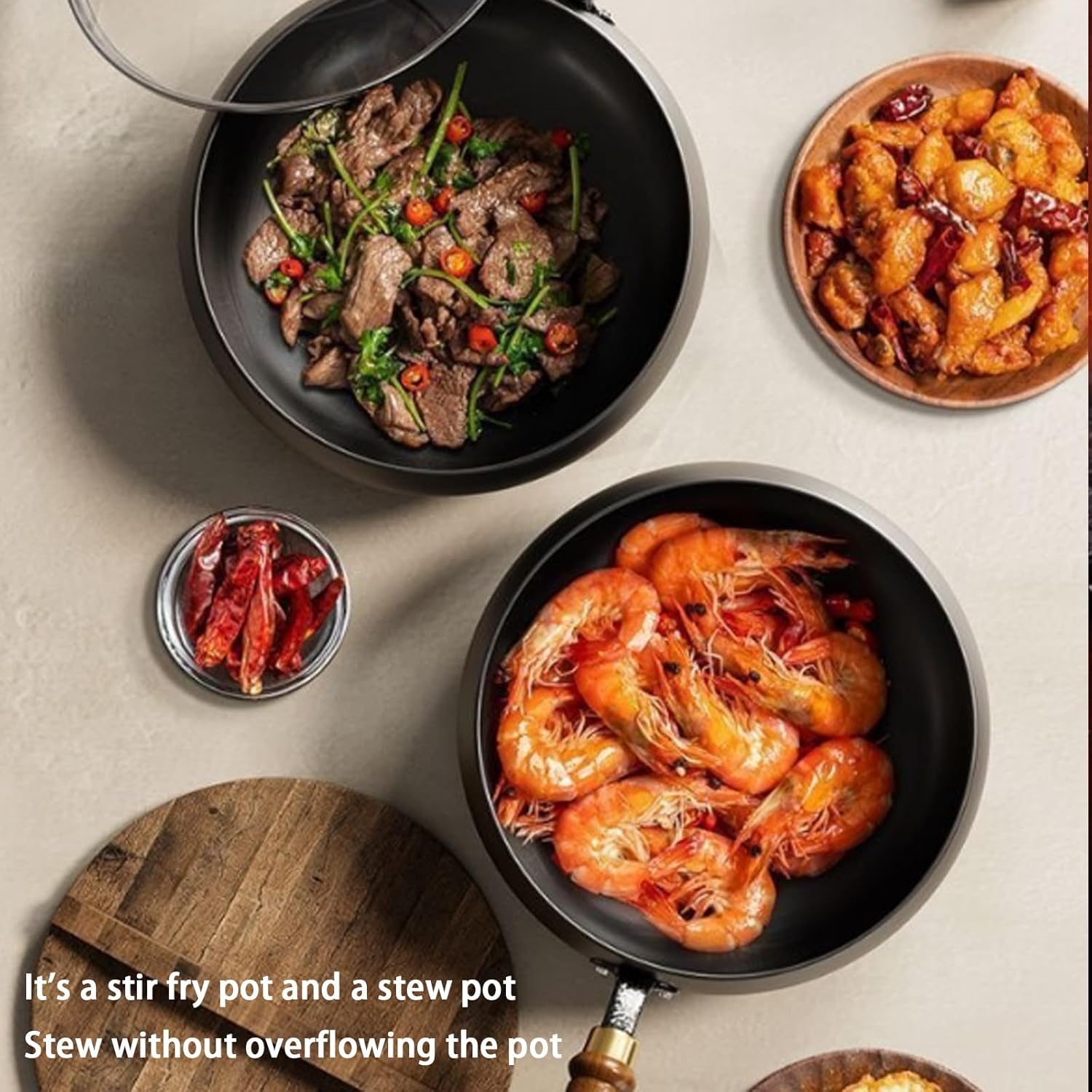 Japanese Cast Iron Cookware,Cast Iron Wok,Iron for Cooking,Handmade Forging Small Frying Pan, Mini Iron Pan, Uncoated, Non Stick Household Frying Pan(26cm)