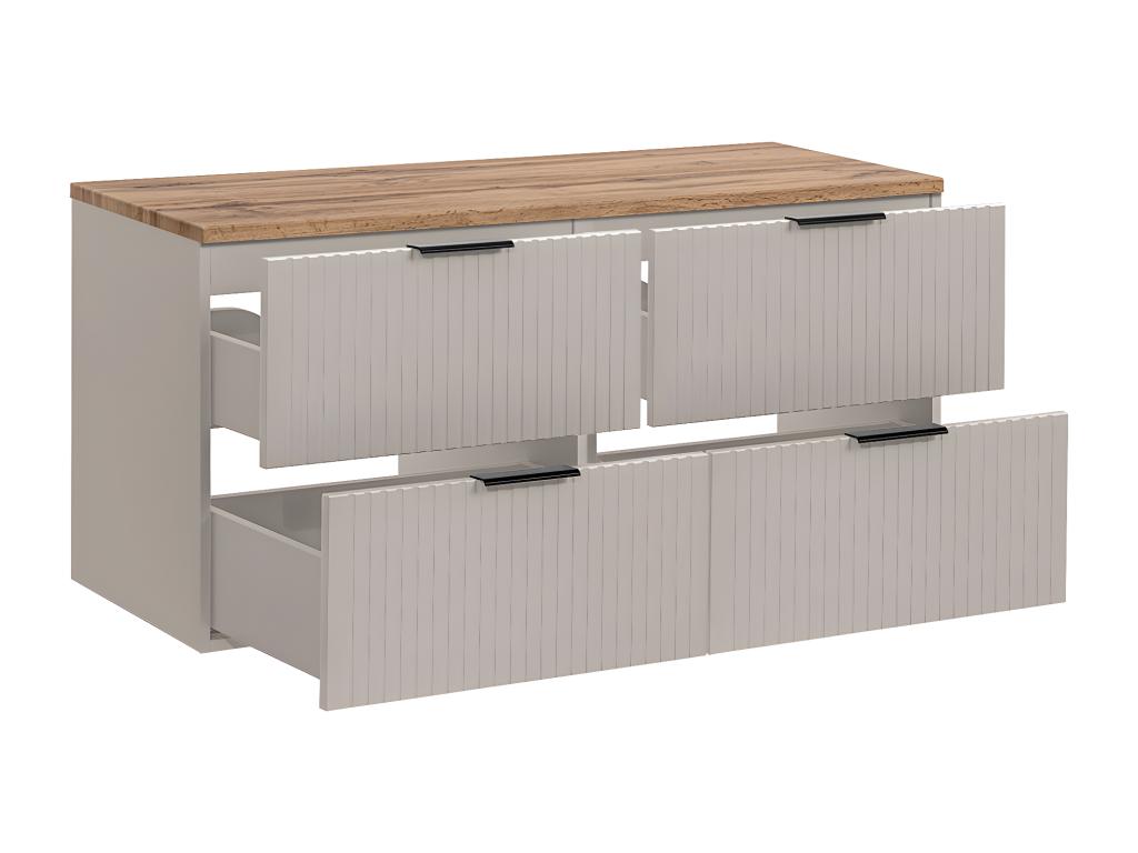Mueble bajo lavabo 120cm encimera Adriel Cachemira y Madera