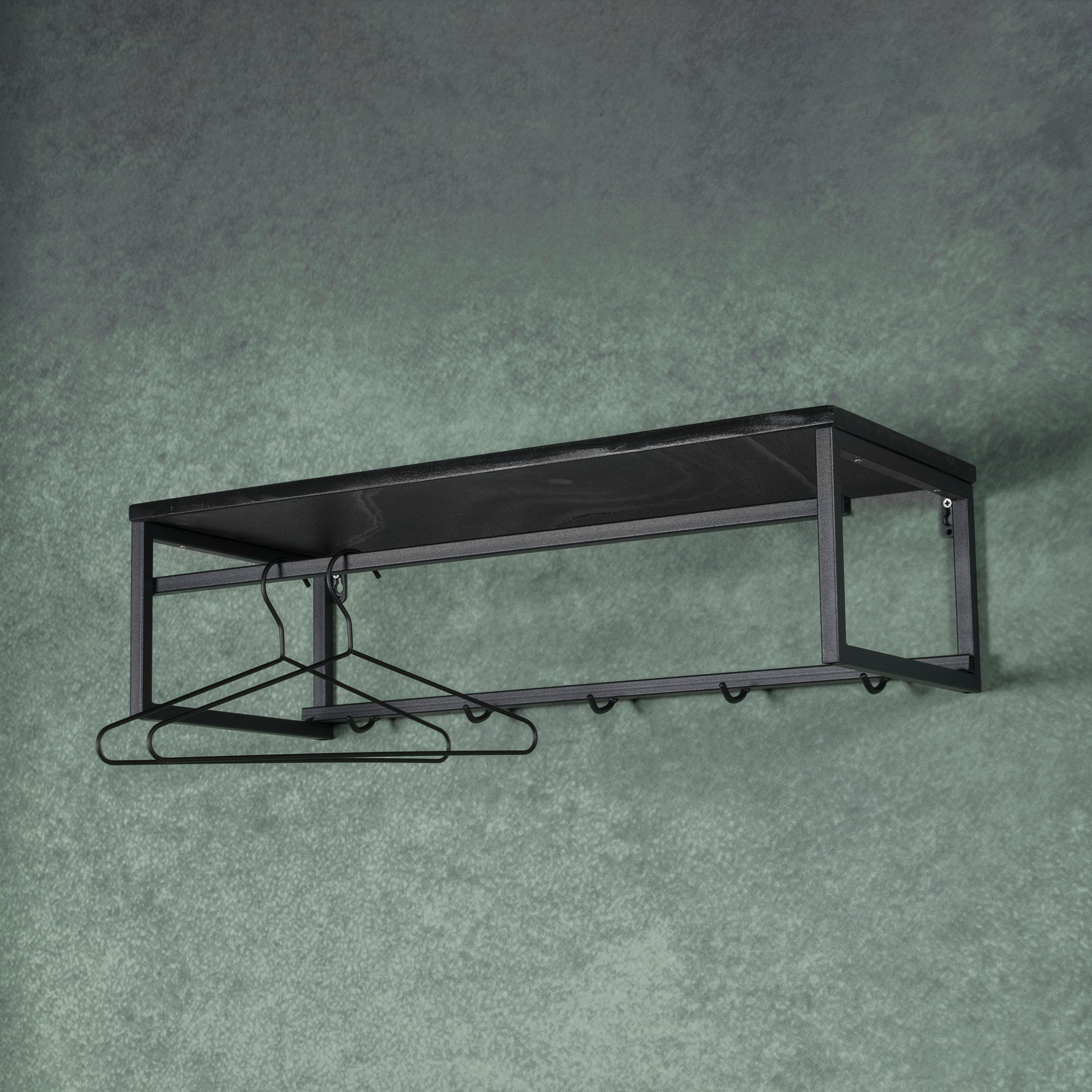 by fonQ Duuk Wandkapstok - Zwart