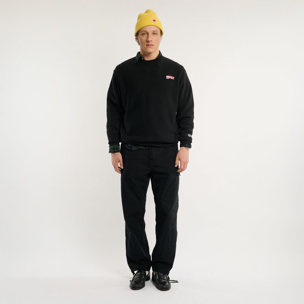 Merci x Champion - Crewneck Merci Patch - Noir
