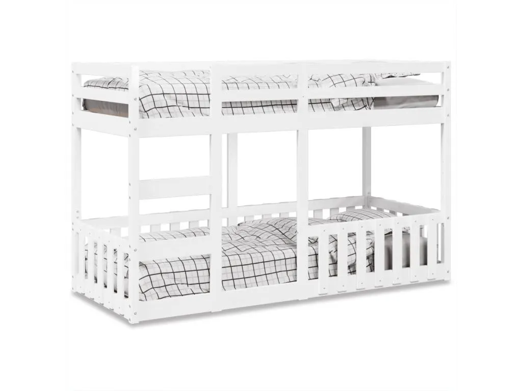 Litera de Decocasaes maciza de Decocasaes blanco 75x190 cm kqdn02933