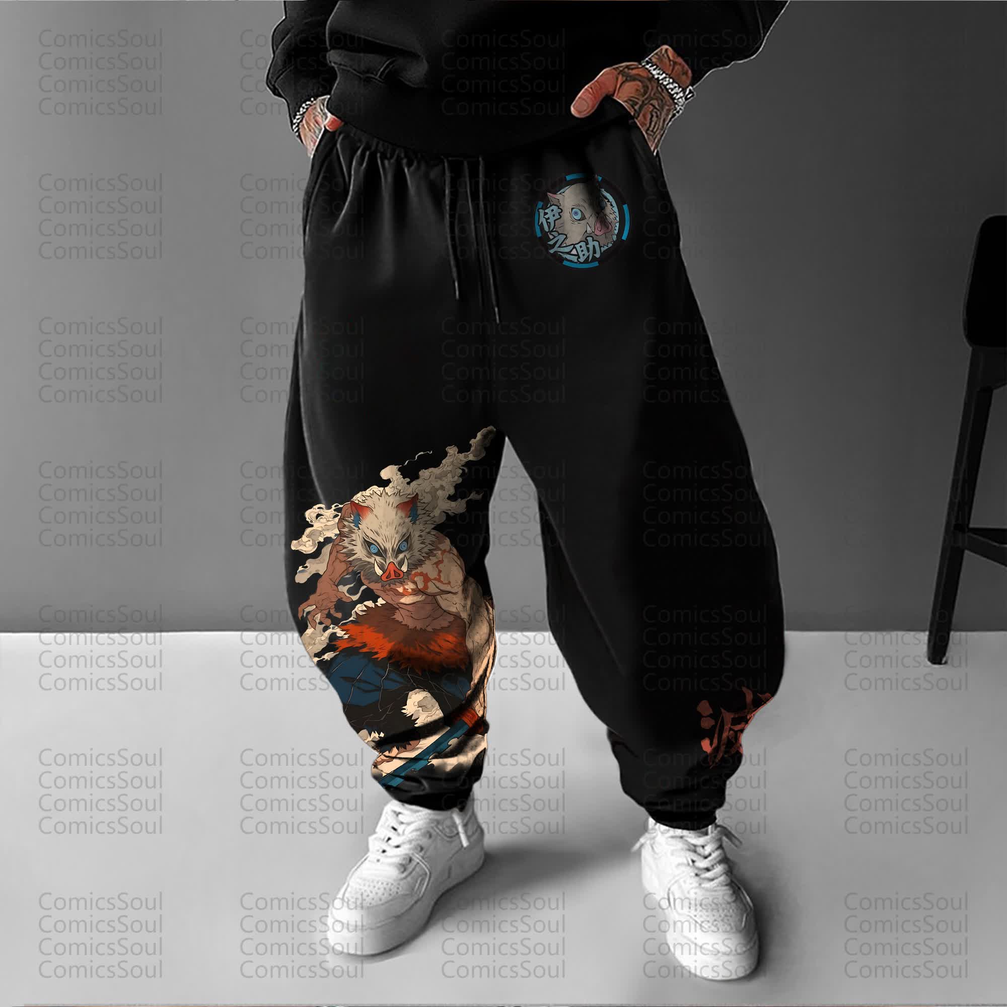 Unisex Anime Inspired Vintage Pants丨Comicssoul