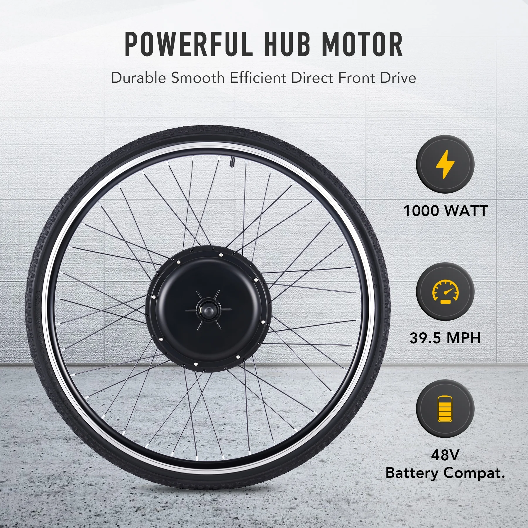 Viribus Electric Bike Conversion Kit 26" Rear Wheel 1000W Hub Motor LCD eBike DIY Set - Image 27