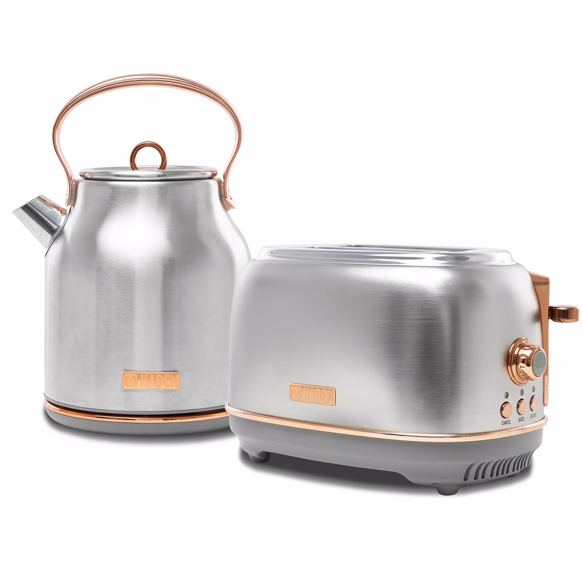 Haden Heritage 1.7 Liter Electric Kettle with 2 Slice Bread Toaster, White - Image 3