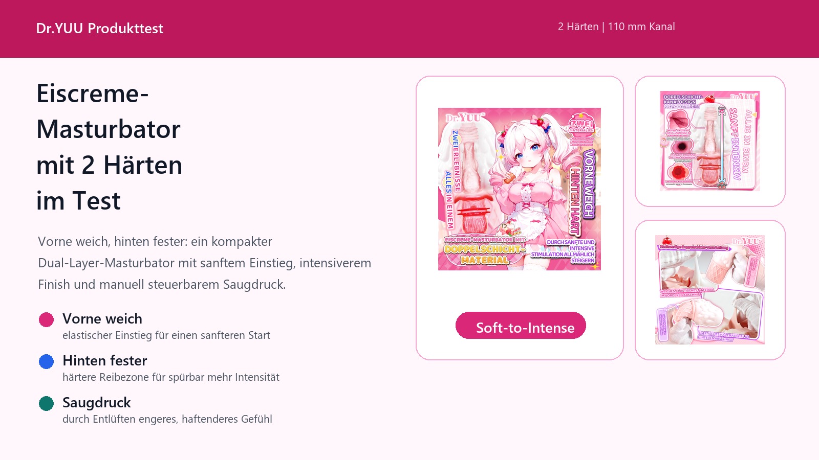 Dr.YUU Eiscreme-Masturbator mit 2 Härten im Test