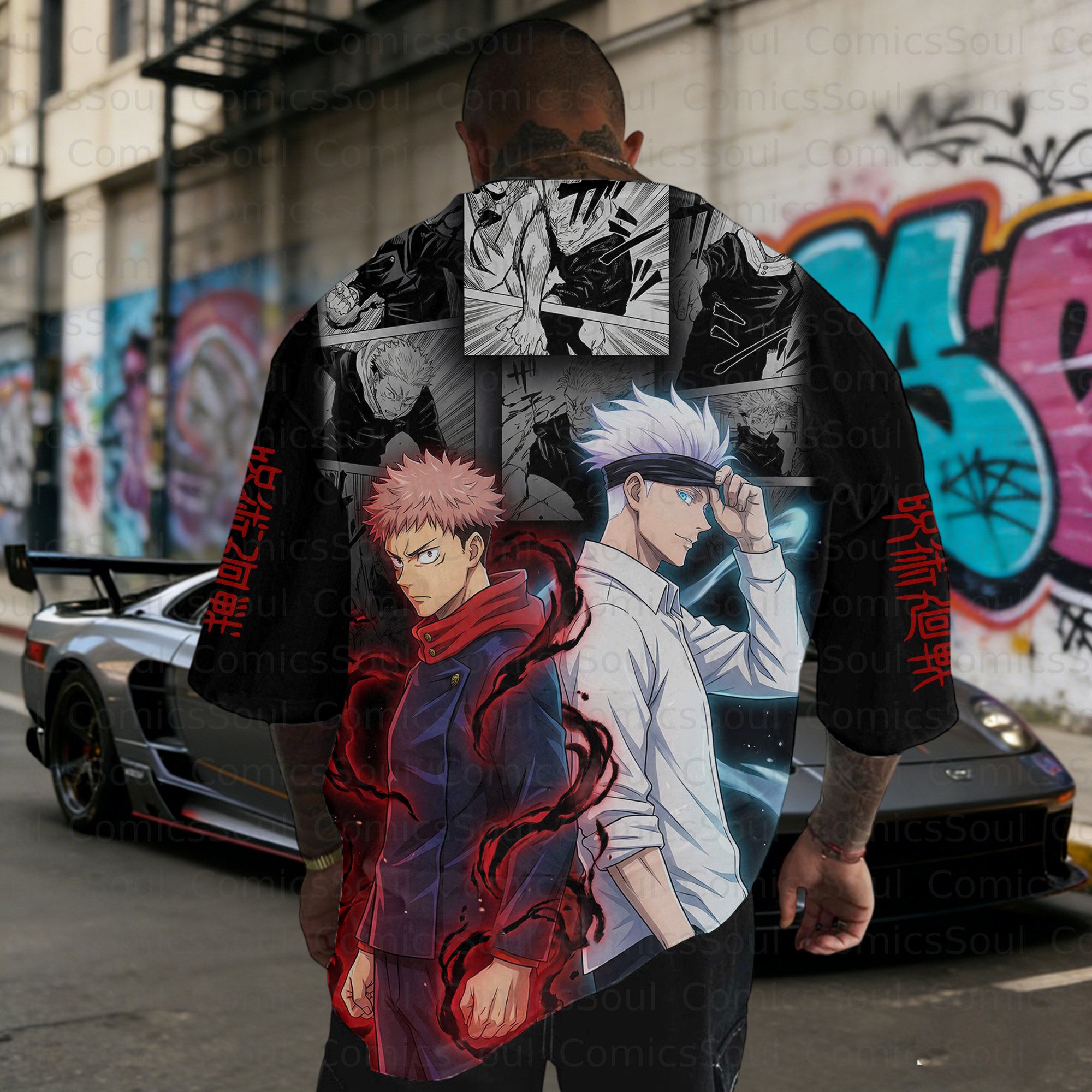 Unisex Anime Inspired Vintage T-Shirt