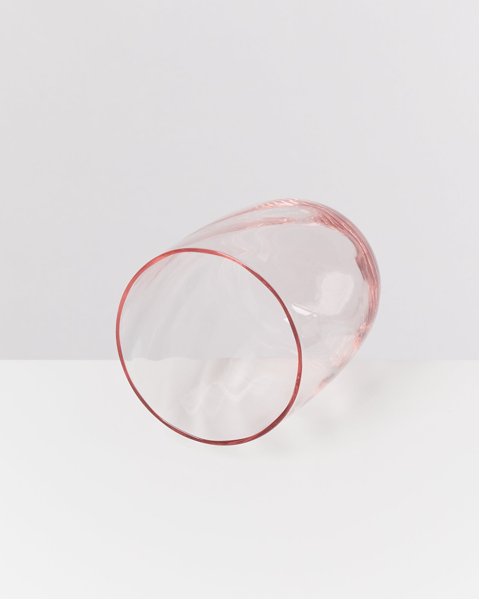 Calma Glas groß swirl rosé