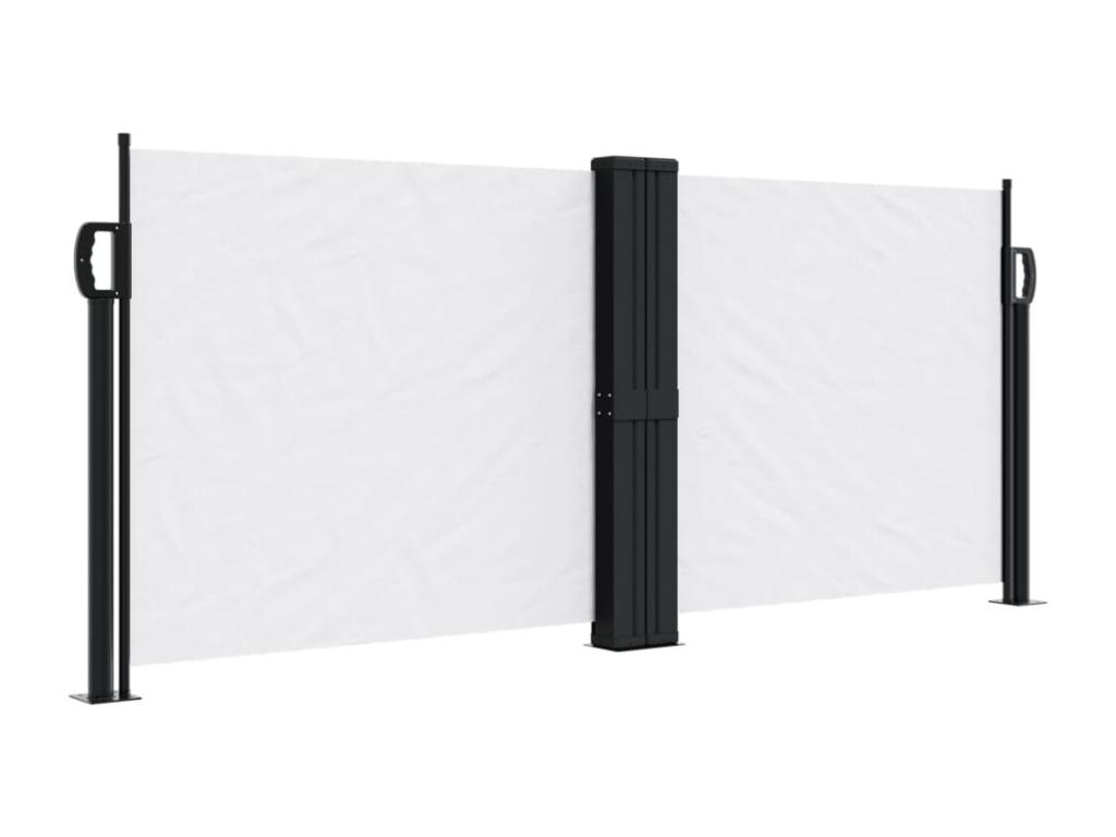 Toldo lateral retráctil blanco 100x1000 cm