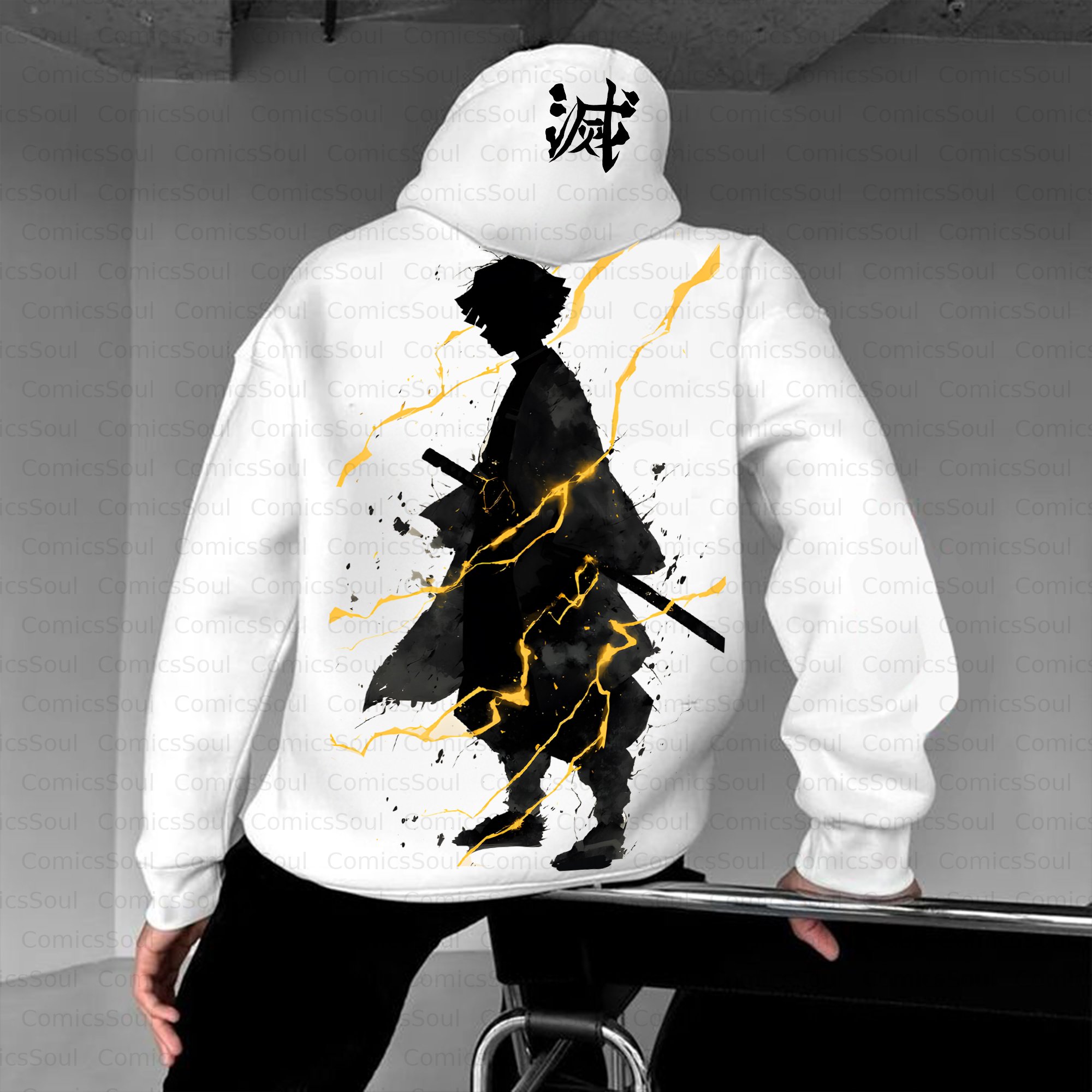 Unisex Anime Inspired Vintage Plush Hoodie