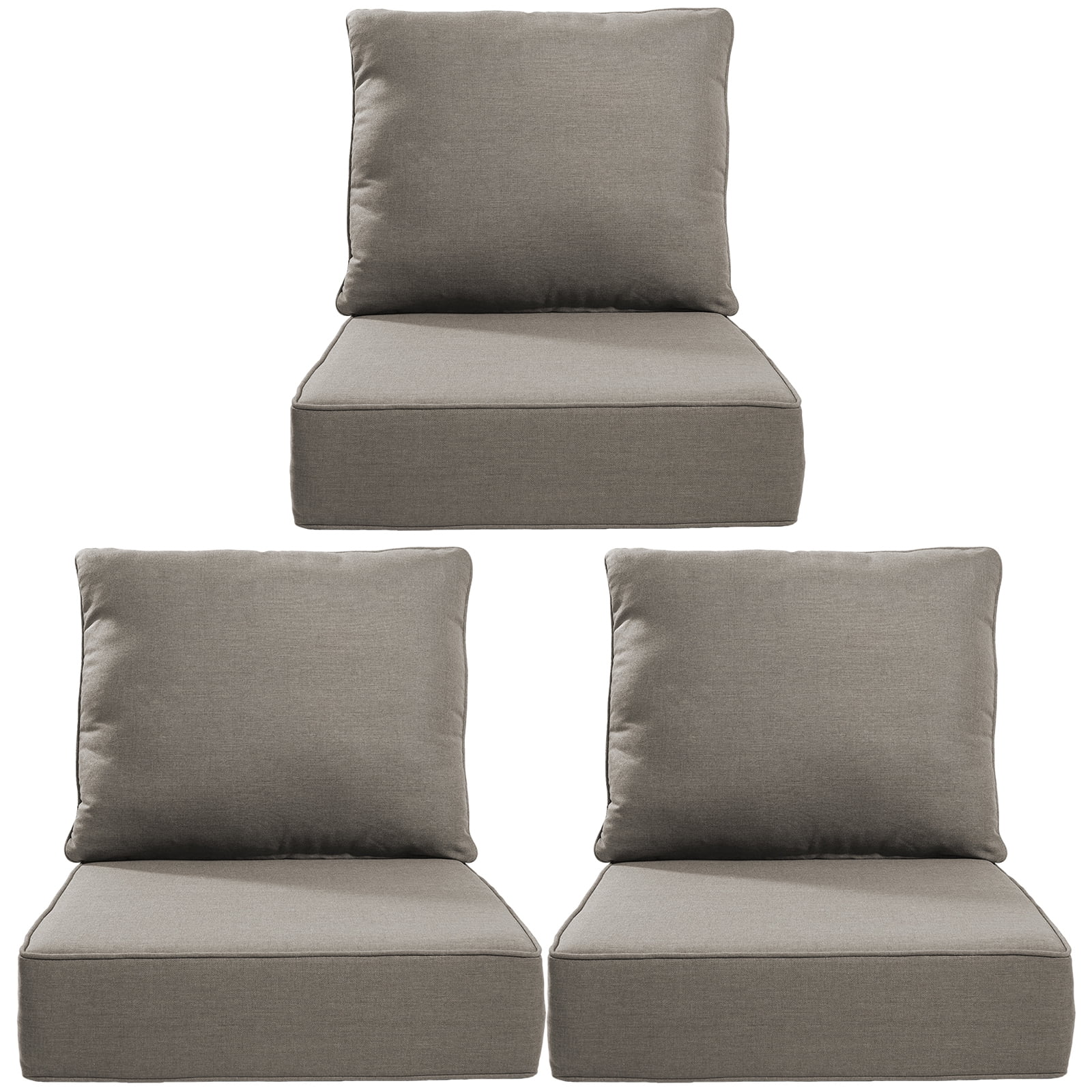 Bellefurn Outdoor Deep Seat Cushion 24 X 24 X 6 inch for Patio Furniture,Outdoor Chair Cushions Waterproof & Fade Resistant Patio Furniture Cushions for Wicker Chair, Sofa, Couch - Image 21