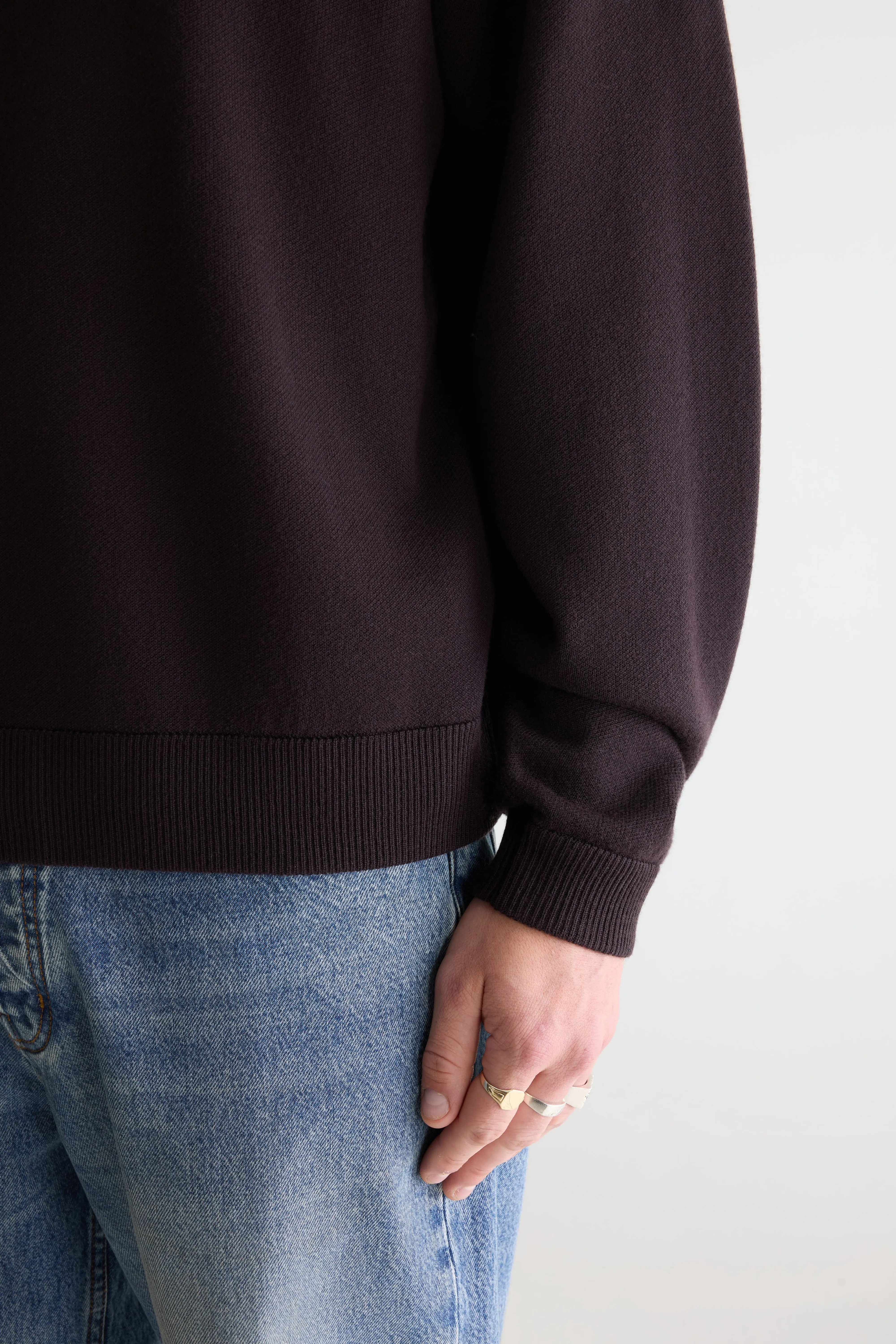 Bellerose Siamo crewneck sweater (261 / M / DARK ROAST)