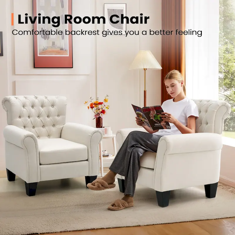 Pellebant Contemporary Club Armchair - Stylish Accent Chair for Living Room