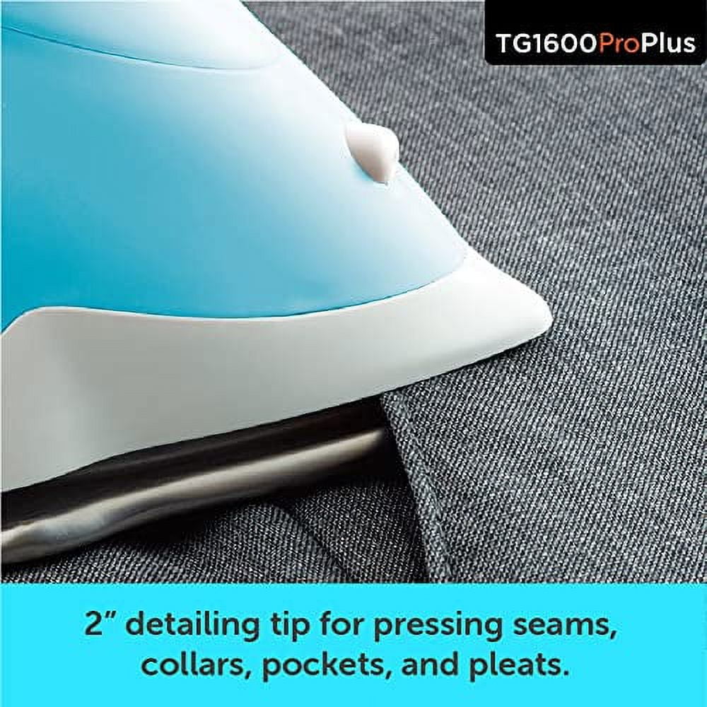Oliso Pro Plus Ceramic-Coated Steam Iron, Blue - Image 7