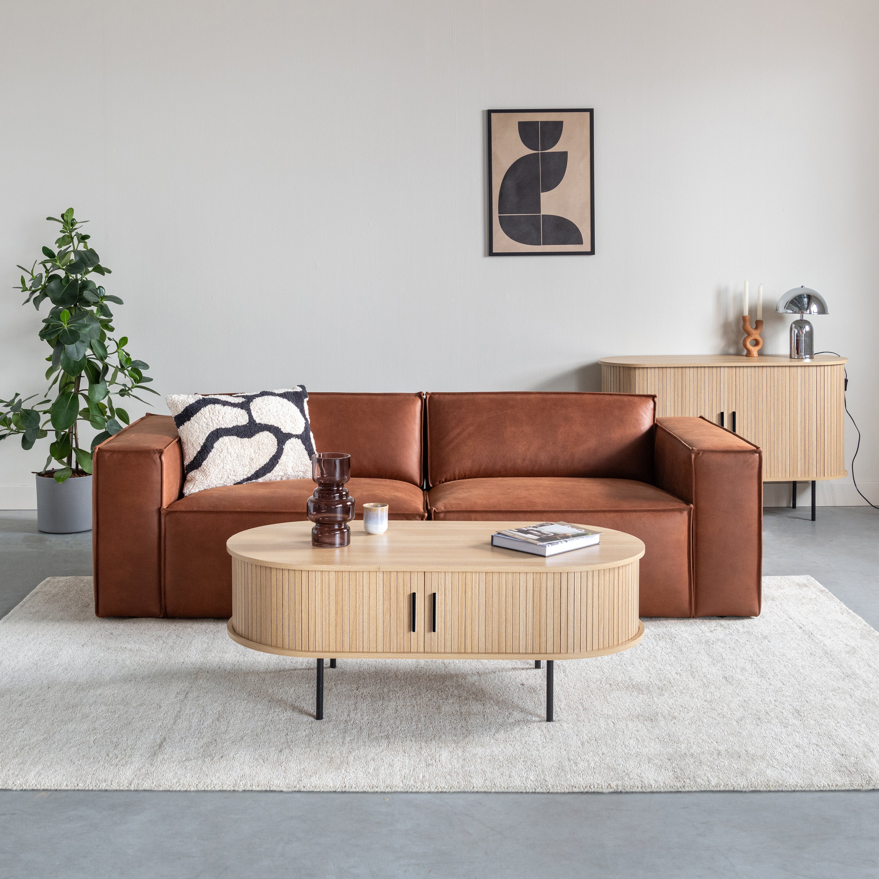 by fonQ Woolly Wollen Vloerkleed 200 x 300 cm - Greige