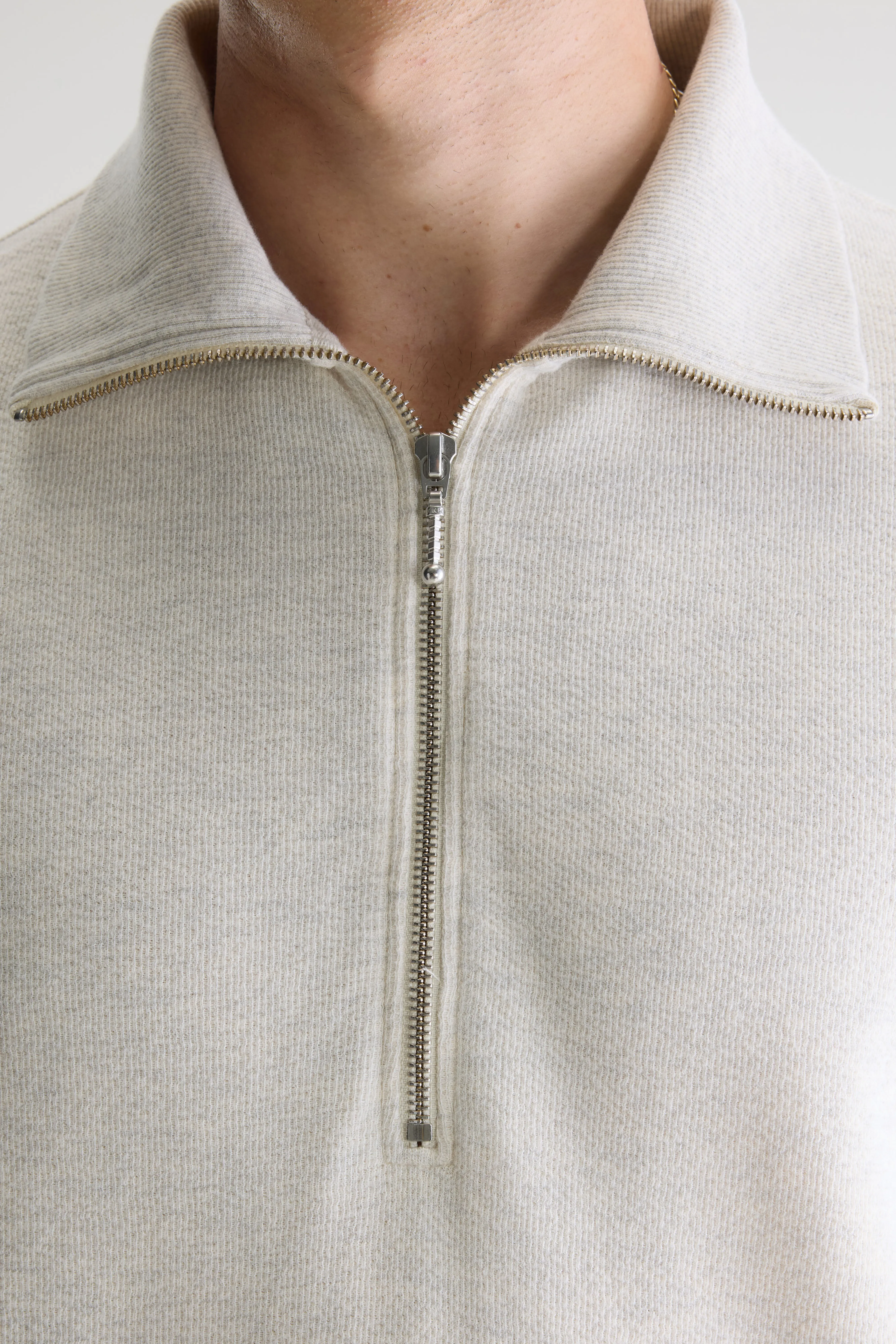 Bellerose Silas zipped polo  (261 / M / OYSTER)