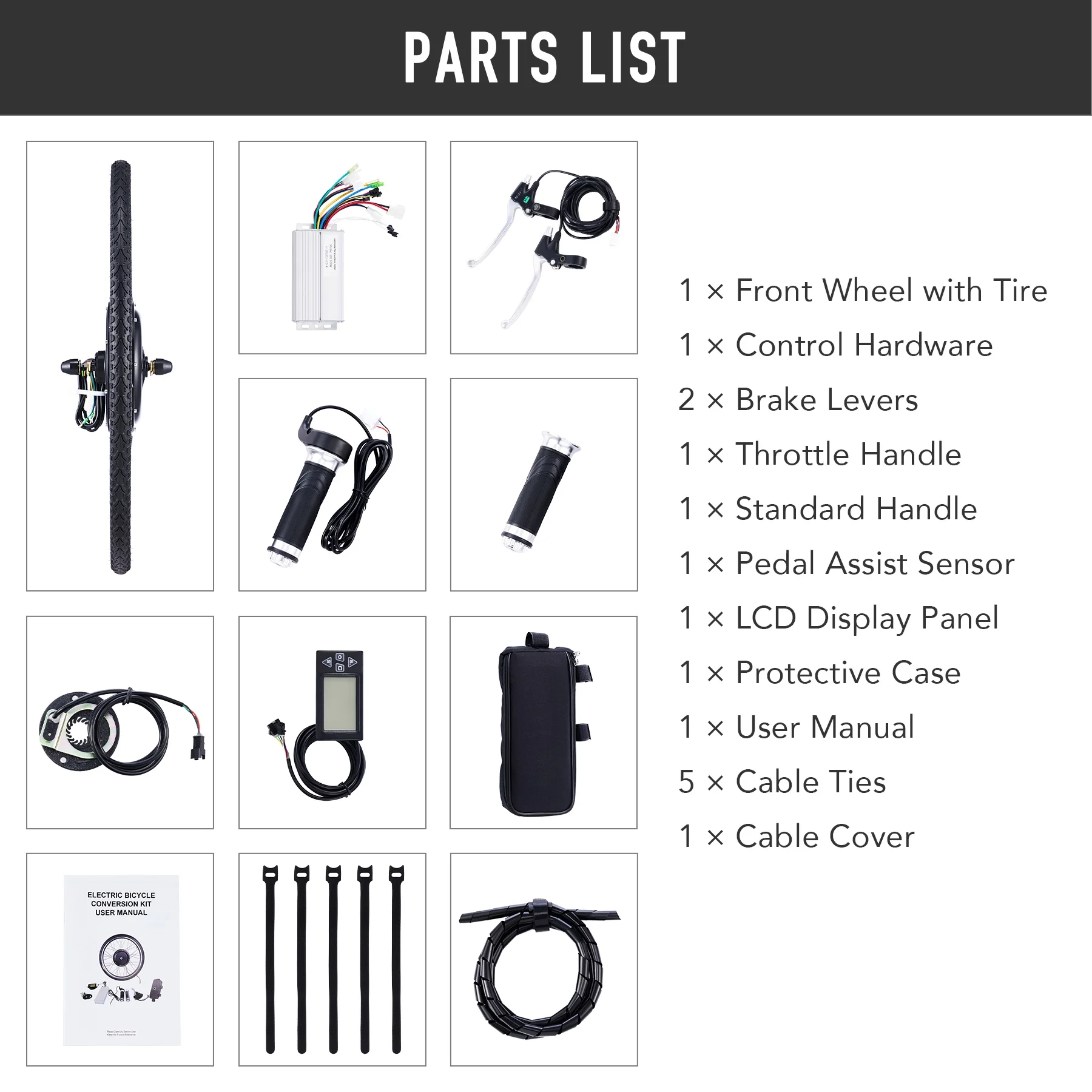 Viribus Electric Bike Conversion Kit 26" Rear Wheel 1000W Hub Motor LCD eBike DIY Set - Image 37