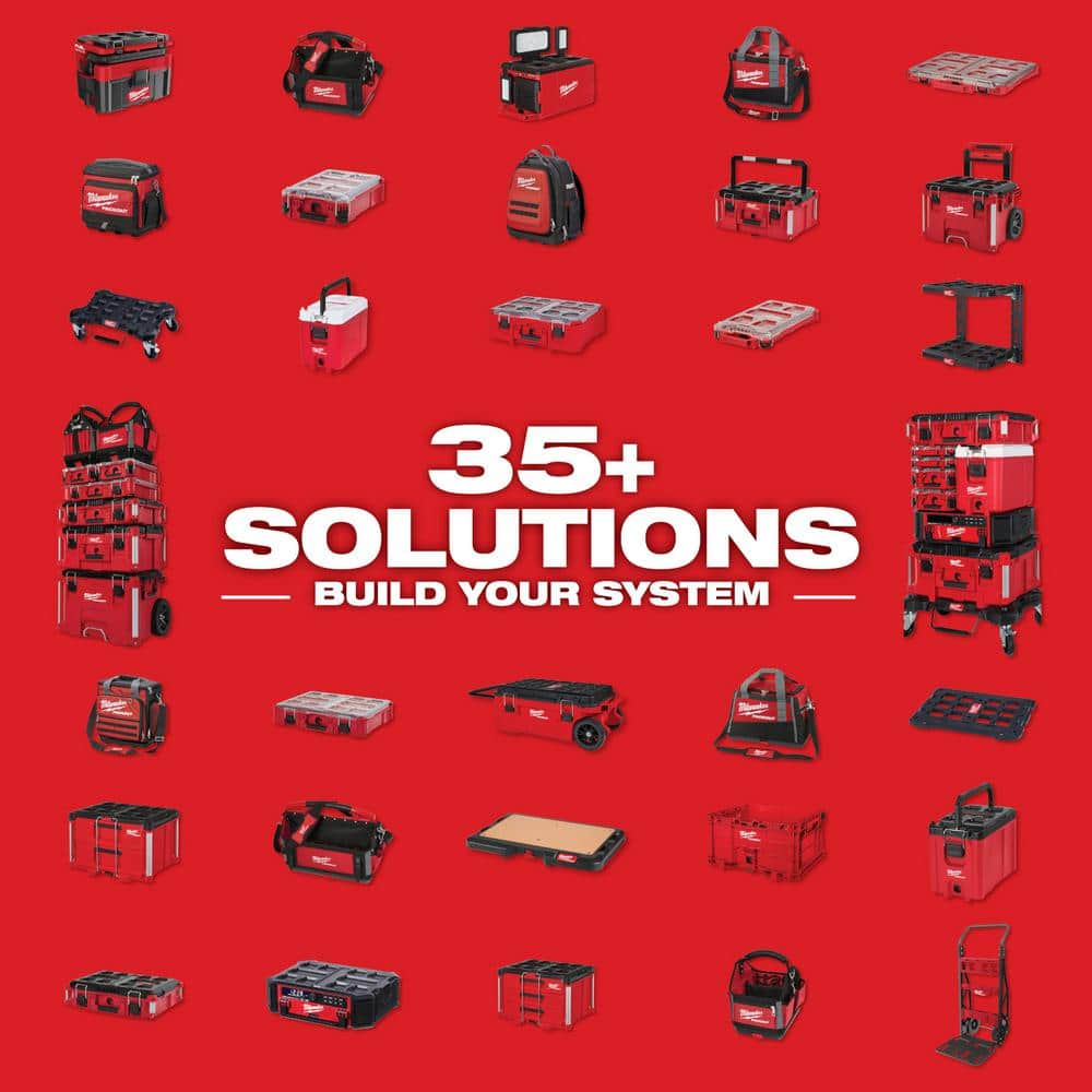 Milwaukee PACKOUT 22 in. Rolling, Large And Medium Tool Box Set - 8426-8425-8424 - Image 6 Milwaukee PACKOUT 22 in. Rolling, Large And Medium Tool Box Set - 8426-8425-8424 - Image 6