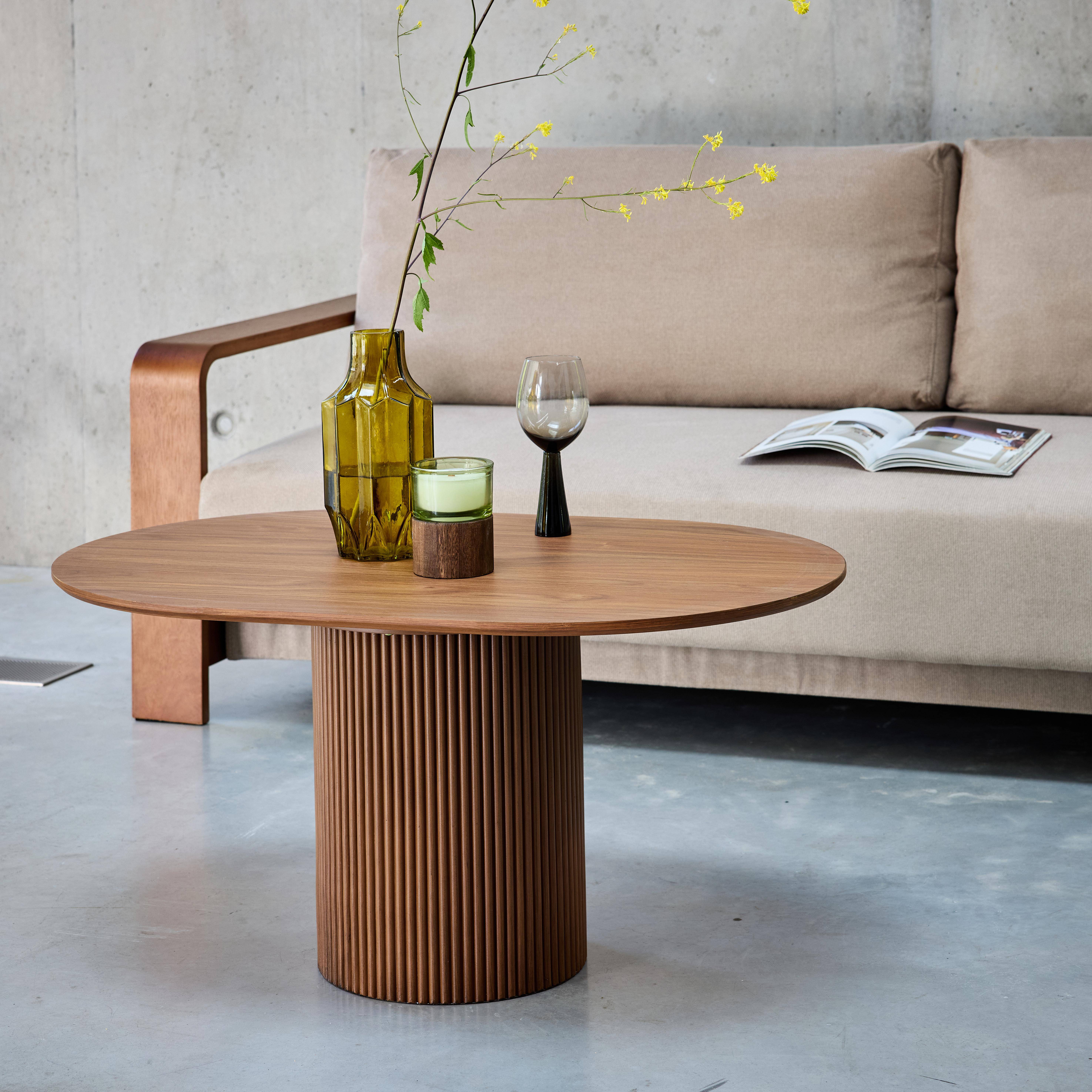 Faro - Mesa de centro con efecto de madera