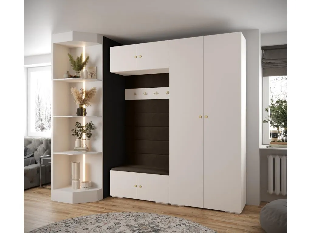Andreuworldcasa 2 armario con puertas batientes 236.7/200/47