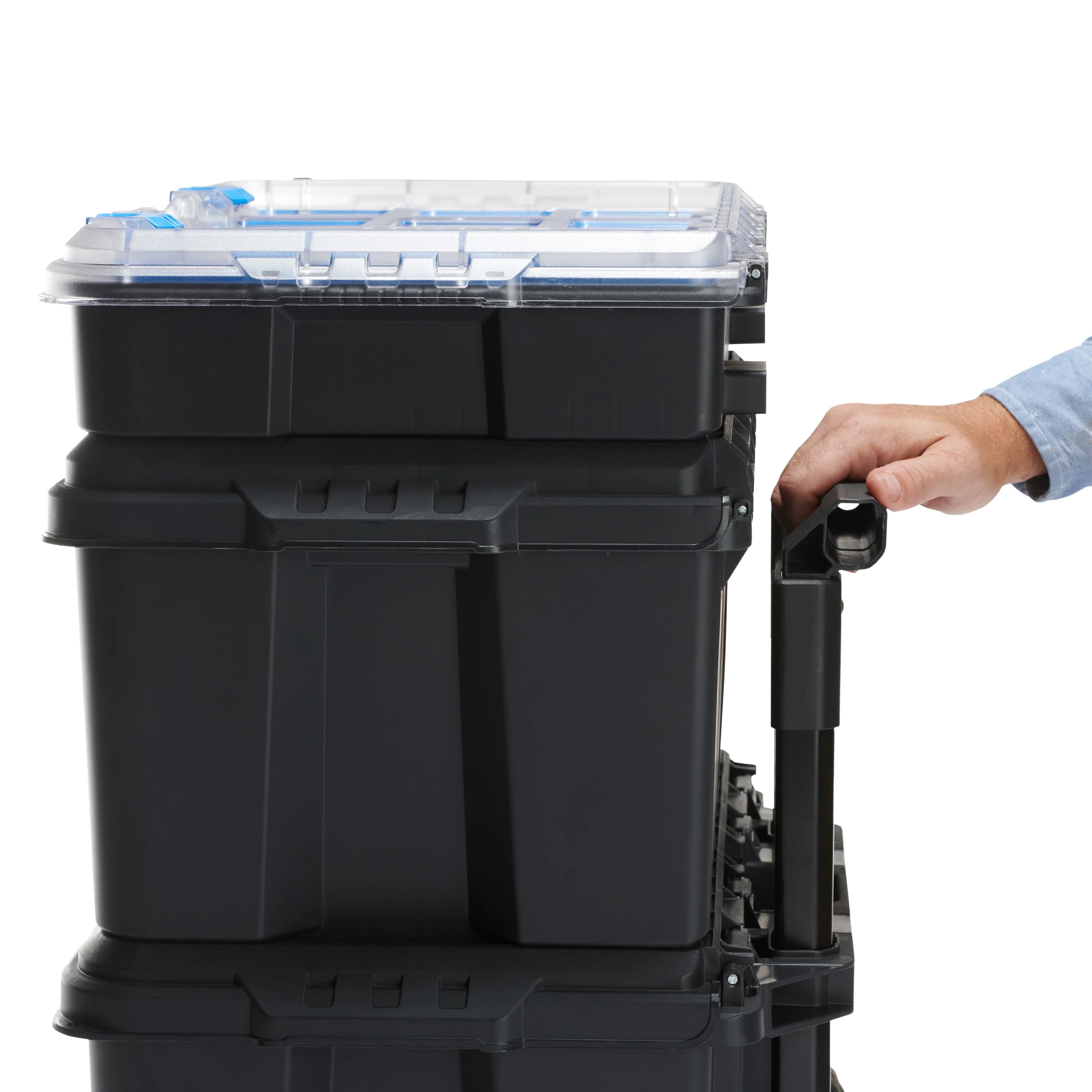 HART Stack System, Mobile Tool Storage and Organization, Black & Blue - Image 11
