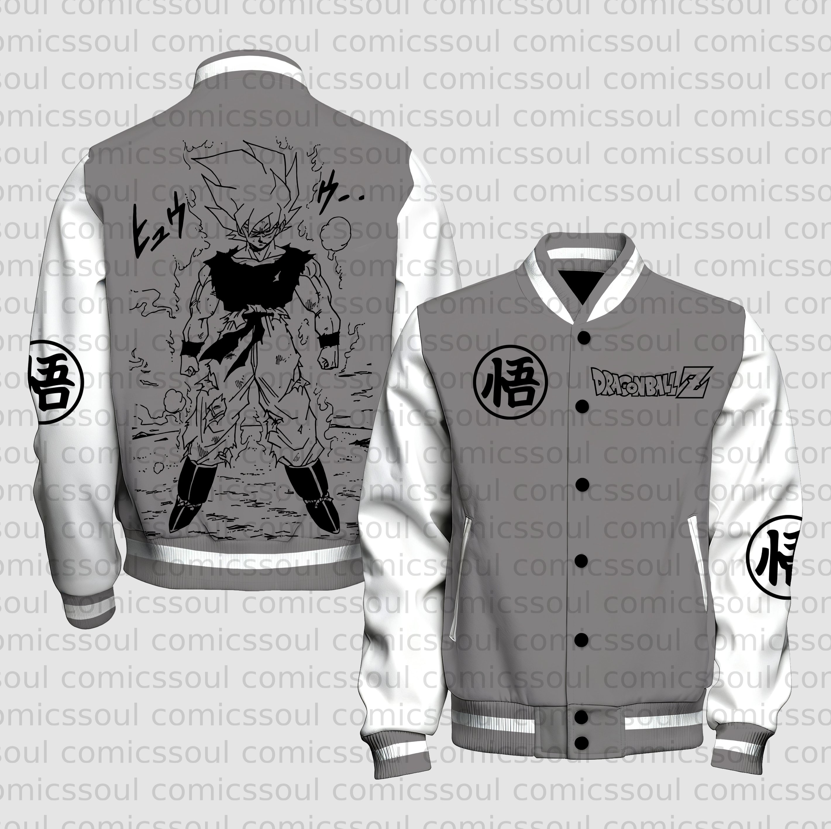 Unisex Vintage Anime Graphic Jacket