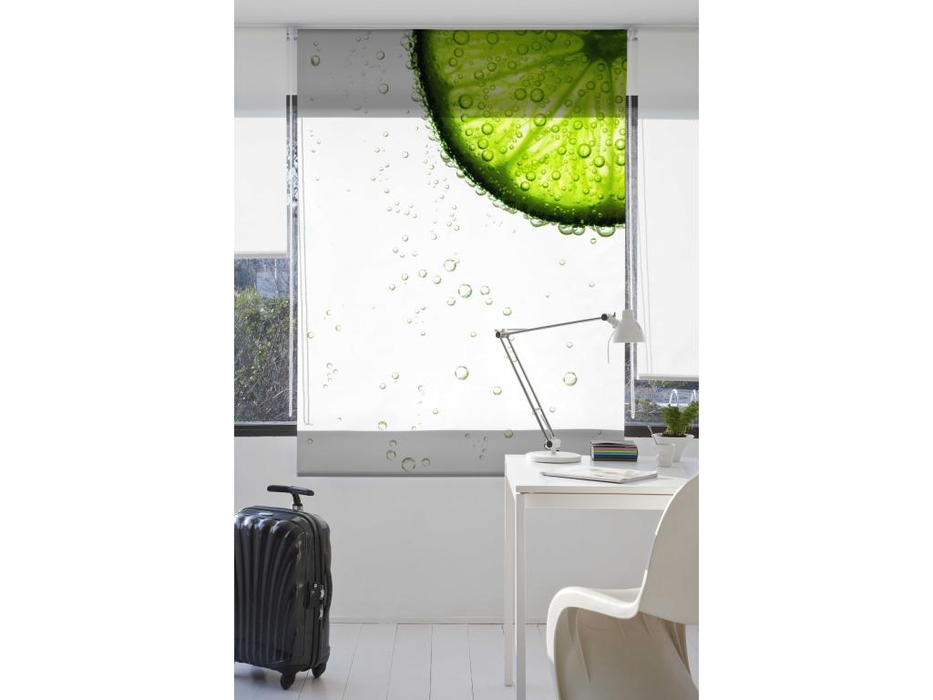 hogvips | Estores Personalizados Easyfix de COCINA | 75 x 150 cm (Ancho por Alto) Tamaño de Tela 72 x 150 cm | Modelo C-3047 Color Unico