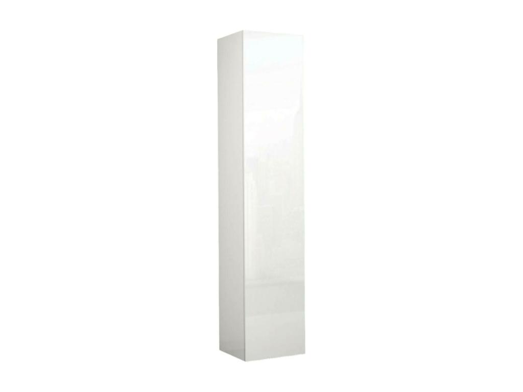 Armario Multiusos 1 puerta Nestliq - Armario multiusos con 1 puerta - Armario multifuncional - 45x35h190 cm - Blanco
