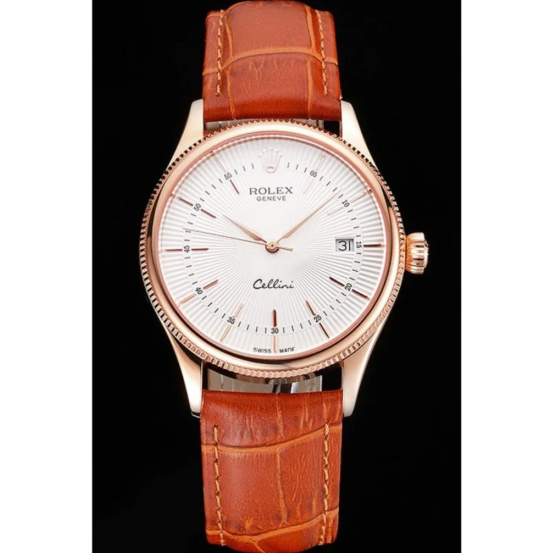 Superclone Rolex Cellini 38mm White Dial REP016812
